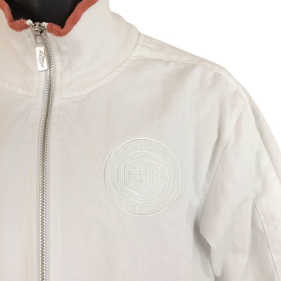 Nike Nike Track Jacket Mens Size Medium Soccer Futbal French Football Federation Track Jacket Nike Soccer Futbal Mens Medium White Size US M / EU 48-50 / 2 - 3 Thumbnail