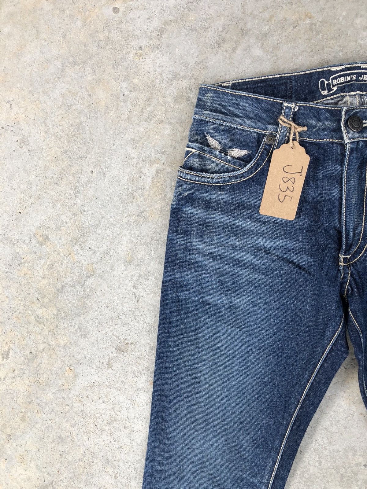 Robins Jeans Vintage Robin’s Embroidered Chrome Distressed Jeans Size US 28 / EU 44 - 4 Thumbnail