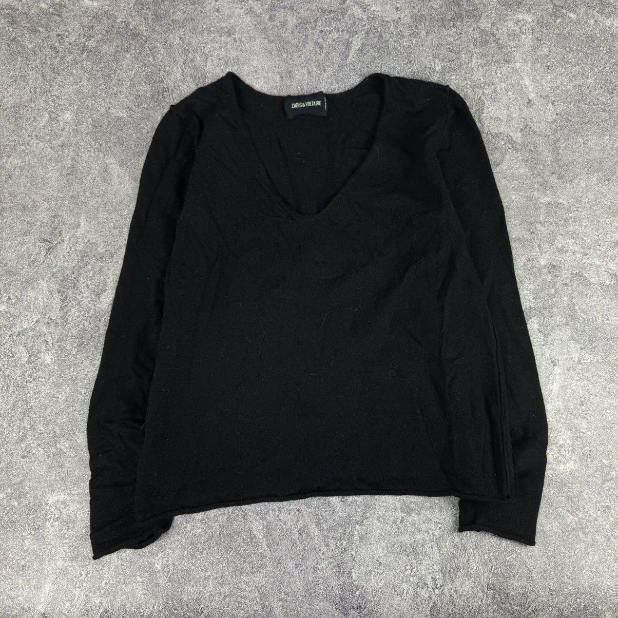 Zadig & Voltaire Zadig & Voltaire V-neck Longsleeve Grunge Aesthetic Size M / US 6-8 / IT 42-44 - 4 Thumbnail