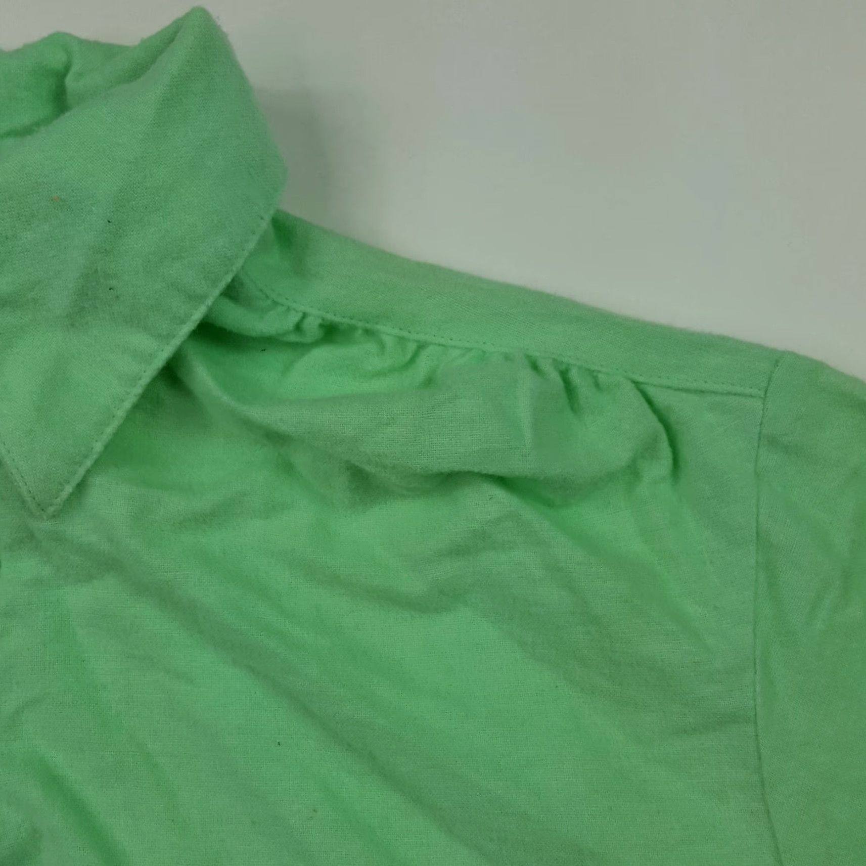 Vintage VINTAGE Mint Green Fleece Polo Shirt Men's Size Large Long Sleeve Collared Retro Polo Shirt Size US L / EU 52-54 / 3 - 7 Thumbnail