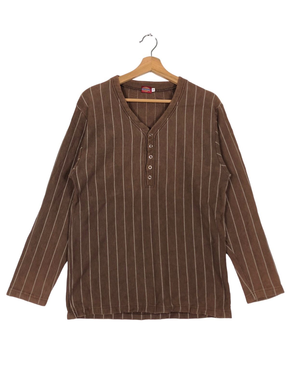 Japanese Brand 🔥Long Sleeve Dickies Worker Pin Striped Design Size US M / EU 48-50 / 2 - 1 Thumbnail