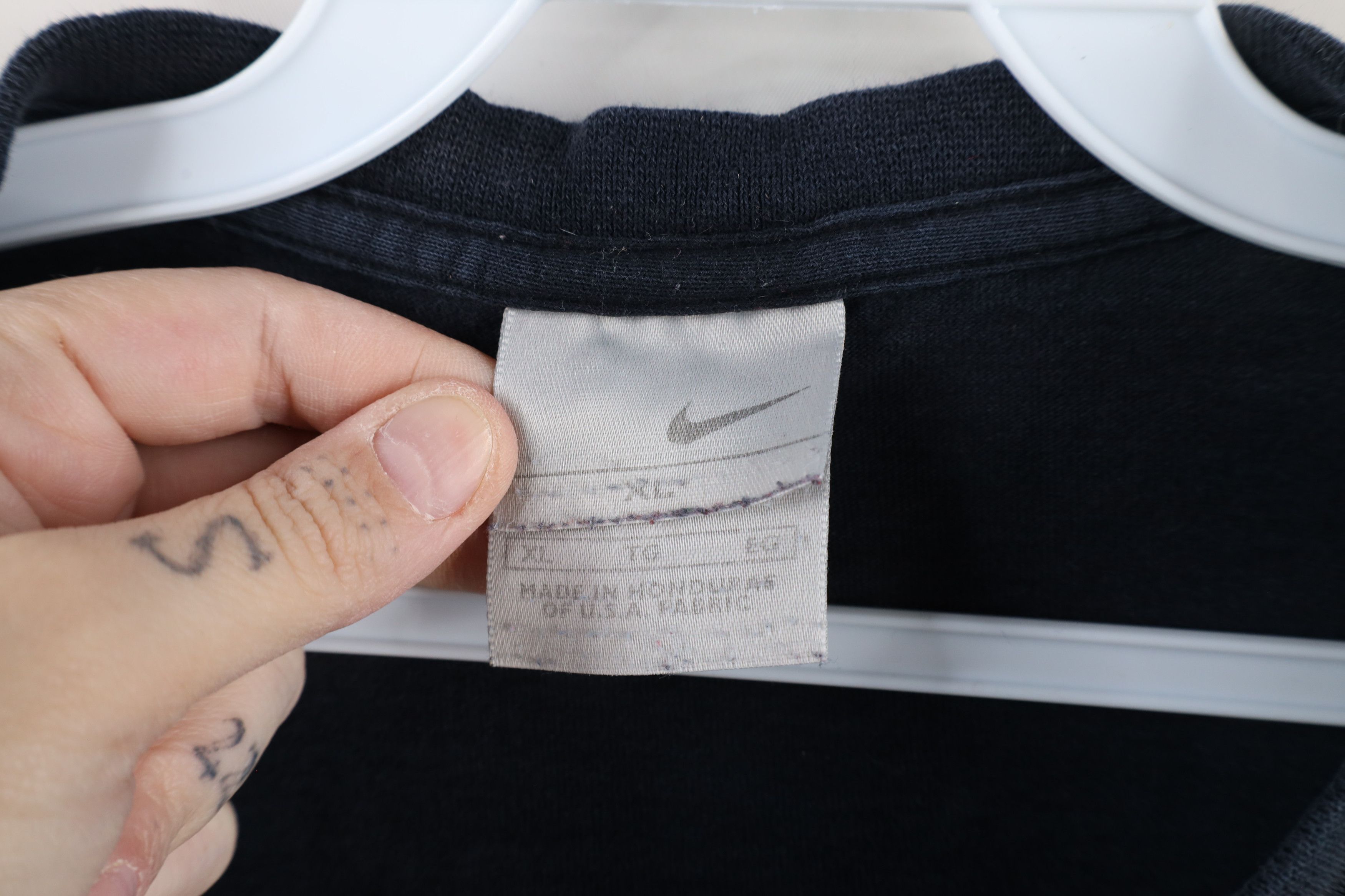 Nike × Vintage Vintage Nike Travis Scott Mini Swoosh Long Sleeve T-Shirt Size US XL / EU 56 / 4 - 8 Thumbnail