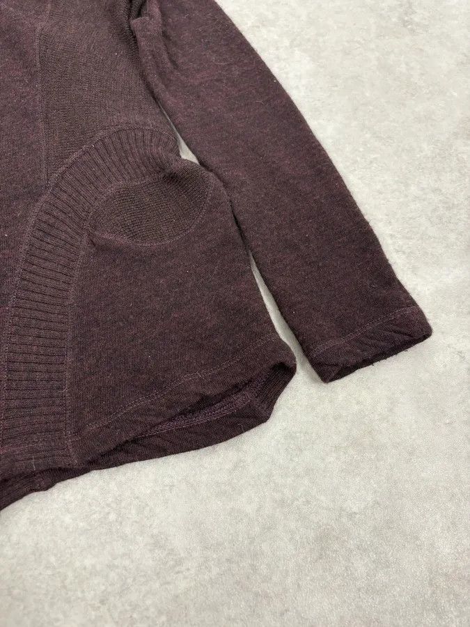 Jean Paul Gaultier 2000s Jean Paul Gaultier Asymetrical Burgundy Turtleneck Size S / US 4 / IT 40 - 8 Thumbnail