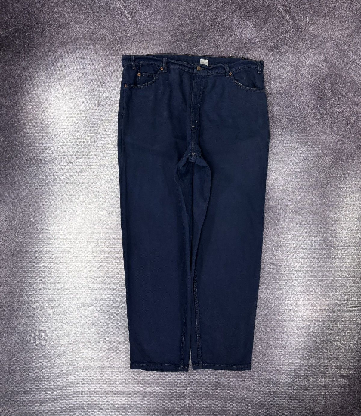 Levi's Vintage 1990s Levi’s 550 Orange Tab Navy Blue Denim Jeans Size US 42 / EU 58 - 2 Thumbnail