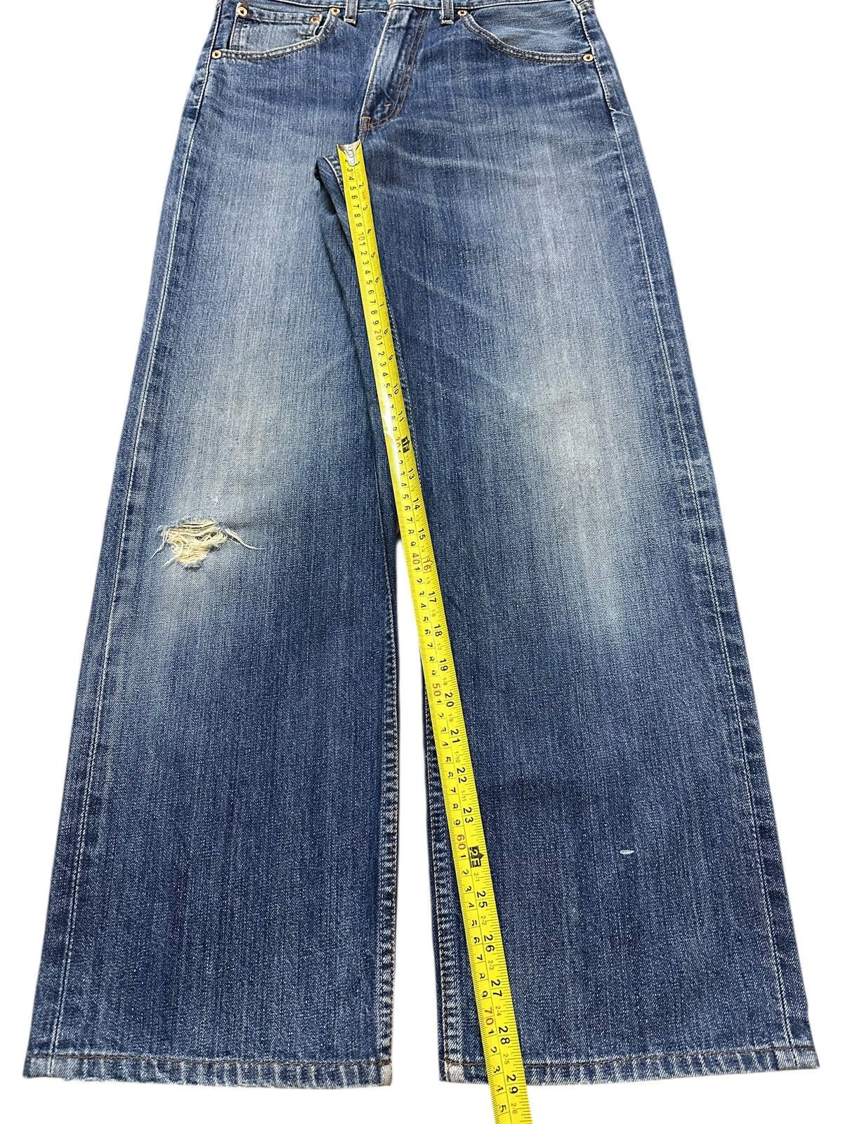 Levi's Vintage 80s Levis 503 Blue Wash Distress Style Baggy Jeans Size US 30 / EU 46 - 14 Thumbnail