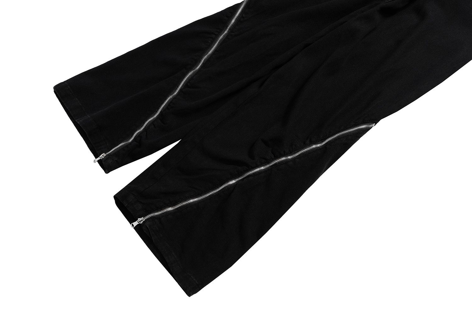 Japanese Brand × Jean Front Curve Zipper Adjustable Black Flare Jeans Size US 31 - 9 Thumbnail