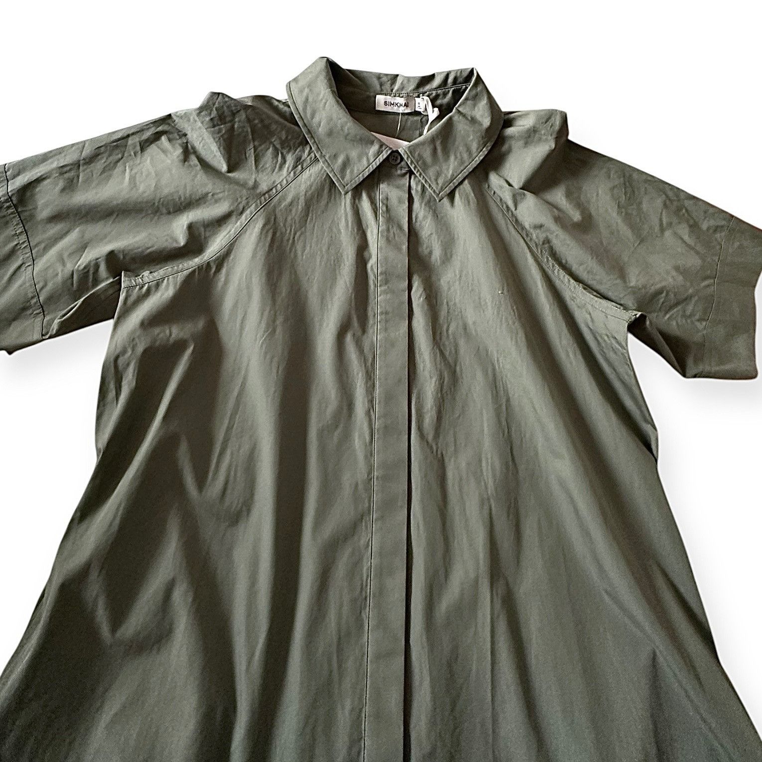 Simkhai Simkhai Blanche Short Sleeve Shirt Mini Dress, Size XS Size XS / US 0-2 / IT 36-38 - 7 Thumbnail