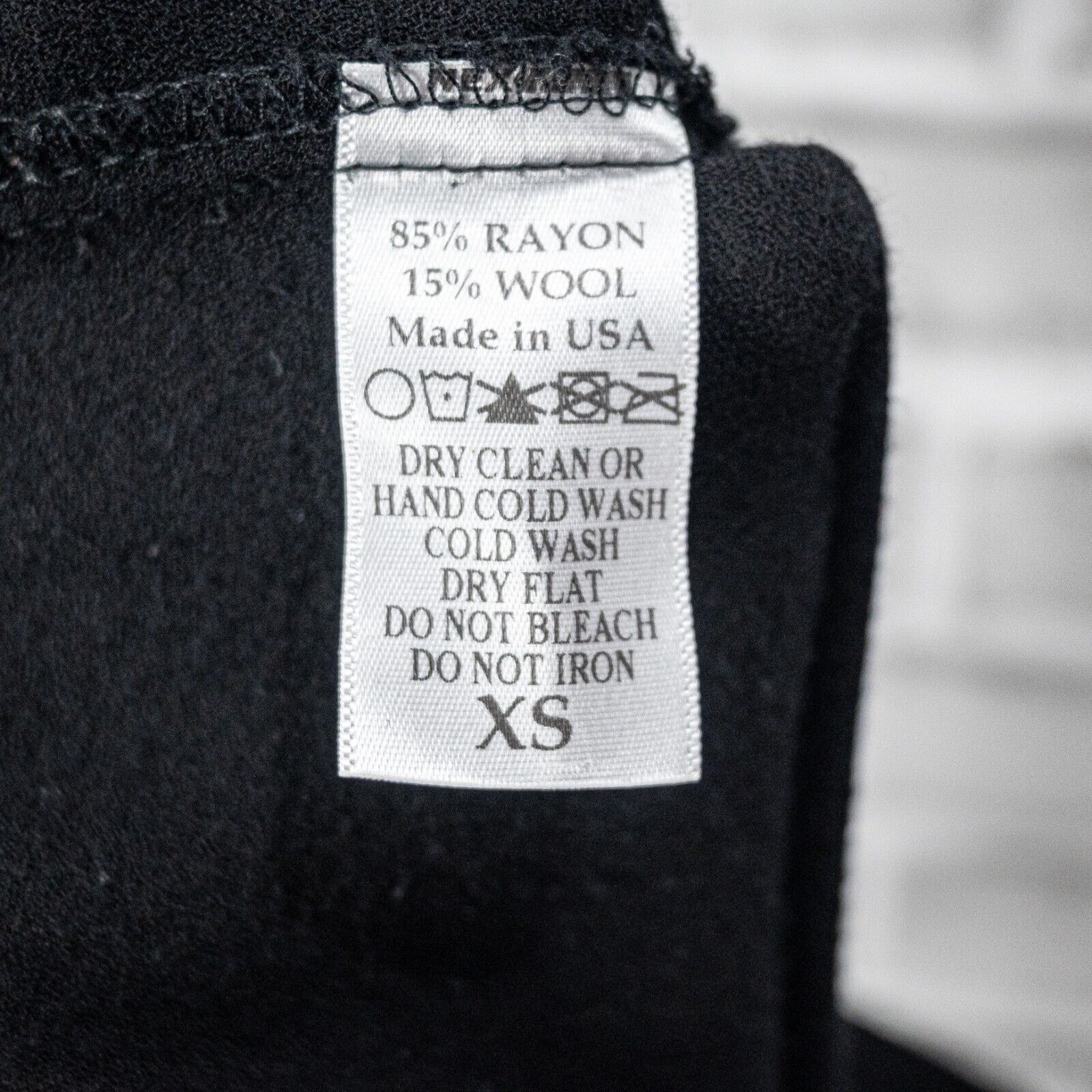 Black Crane BLACK CRANE Drawstring Pants Black Rayon Wool Size XS Size 24" / US 00 / IT 34 - 6 Thumbnail