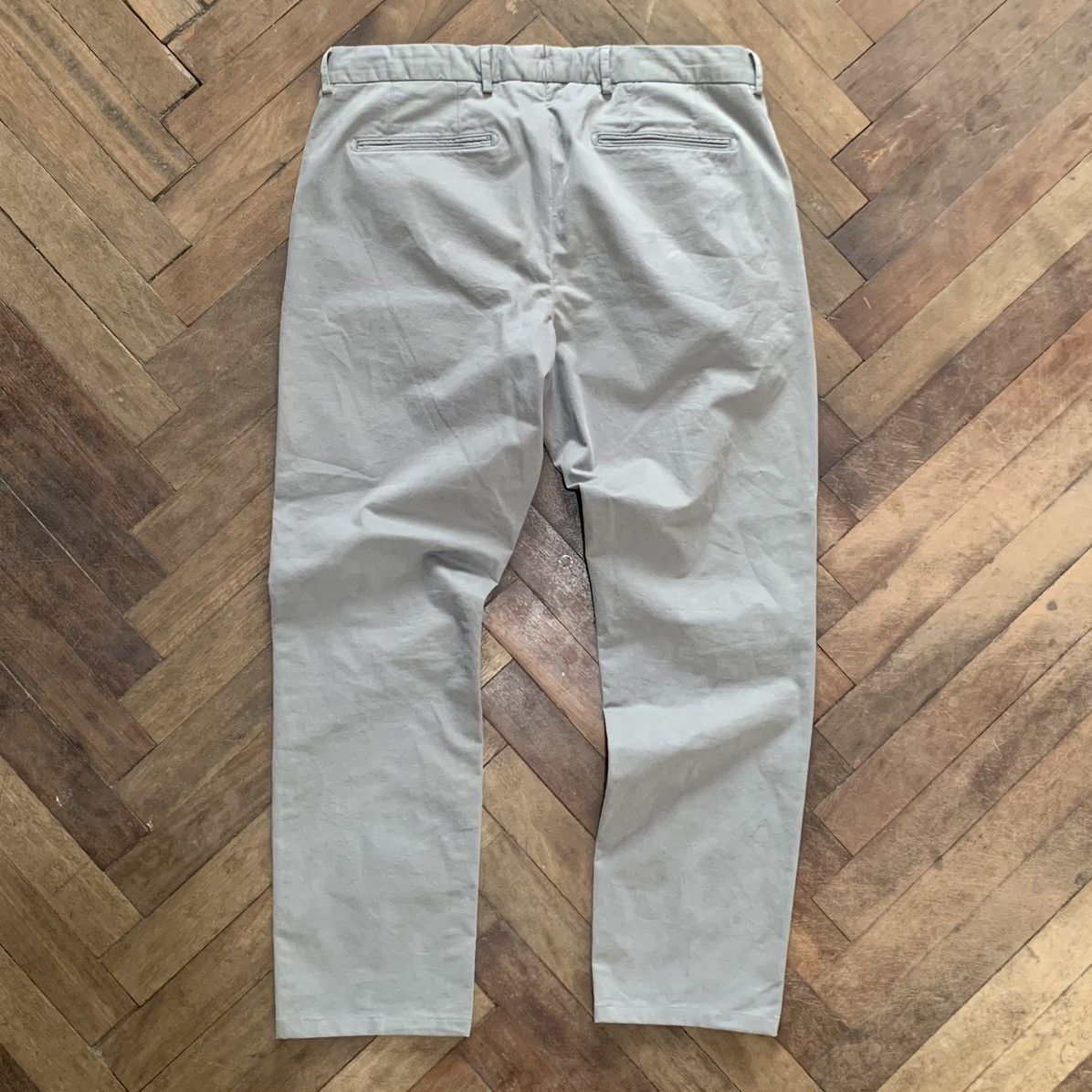 Suitsupply SUITSUPPLY GREY PURE COTTON TROUSERS PANTS OLD MONEY 36 SIZE Size US 36 / EU 52 - 5 Thumbnail