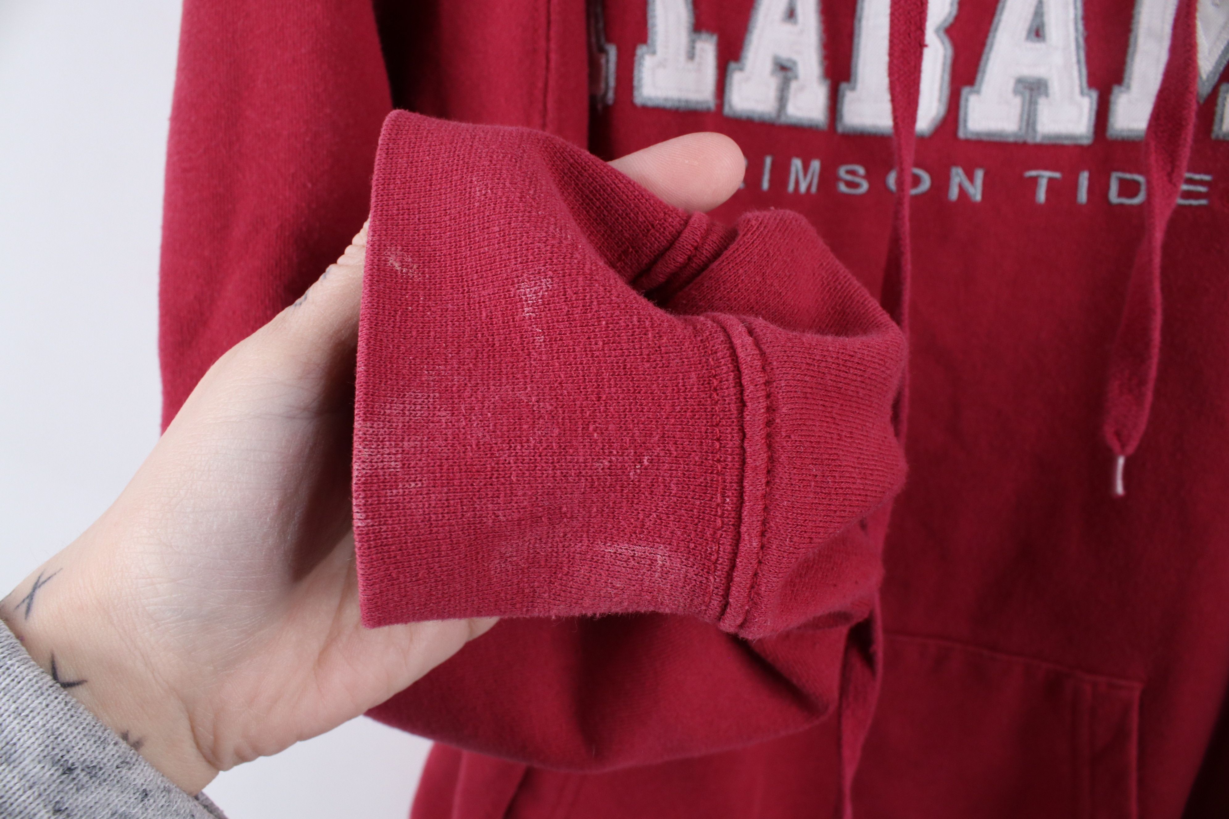Vintage Vintage 90s Y2K Spell Out University of Alabama Hoodie Red Size US XL / EU 56 / 4 - 10 Thumbnail