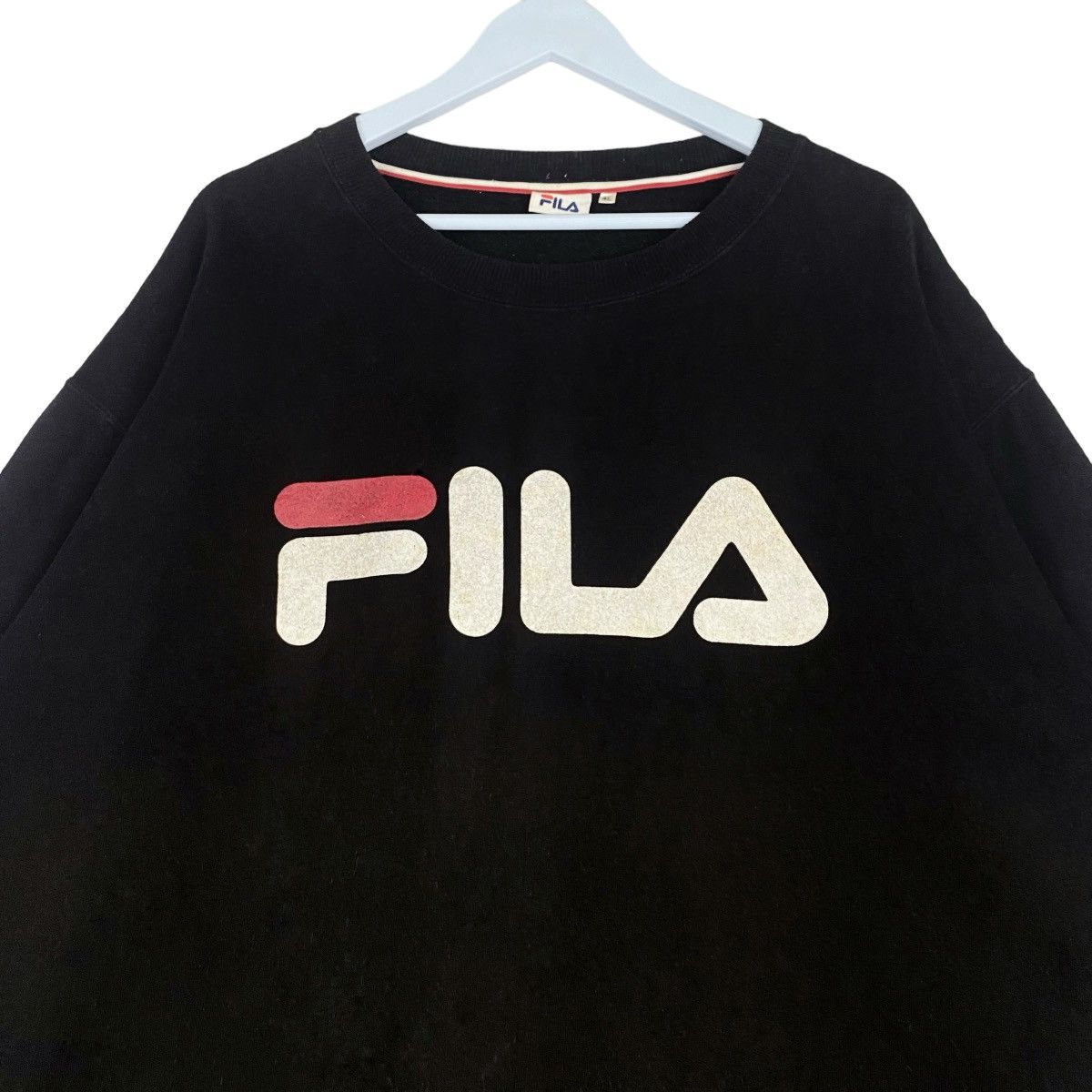 Fila Fila Big Logo Sweatshirt Crewneck Pullover Jumper Size US XXL / EU 58 / 5 - 2 Thumbnail