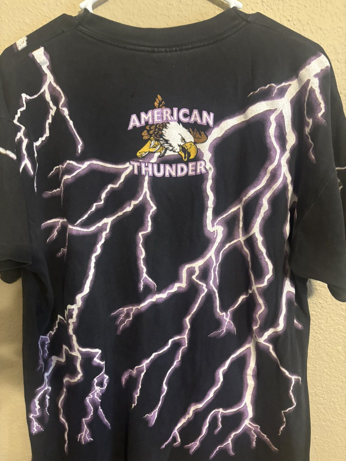Travis Scott Vintage 90s American Thunder Lightning Shirt Travis Scott Size US XL / EU 56 / 4 - 6 Thumbnail