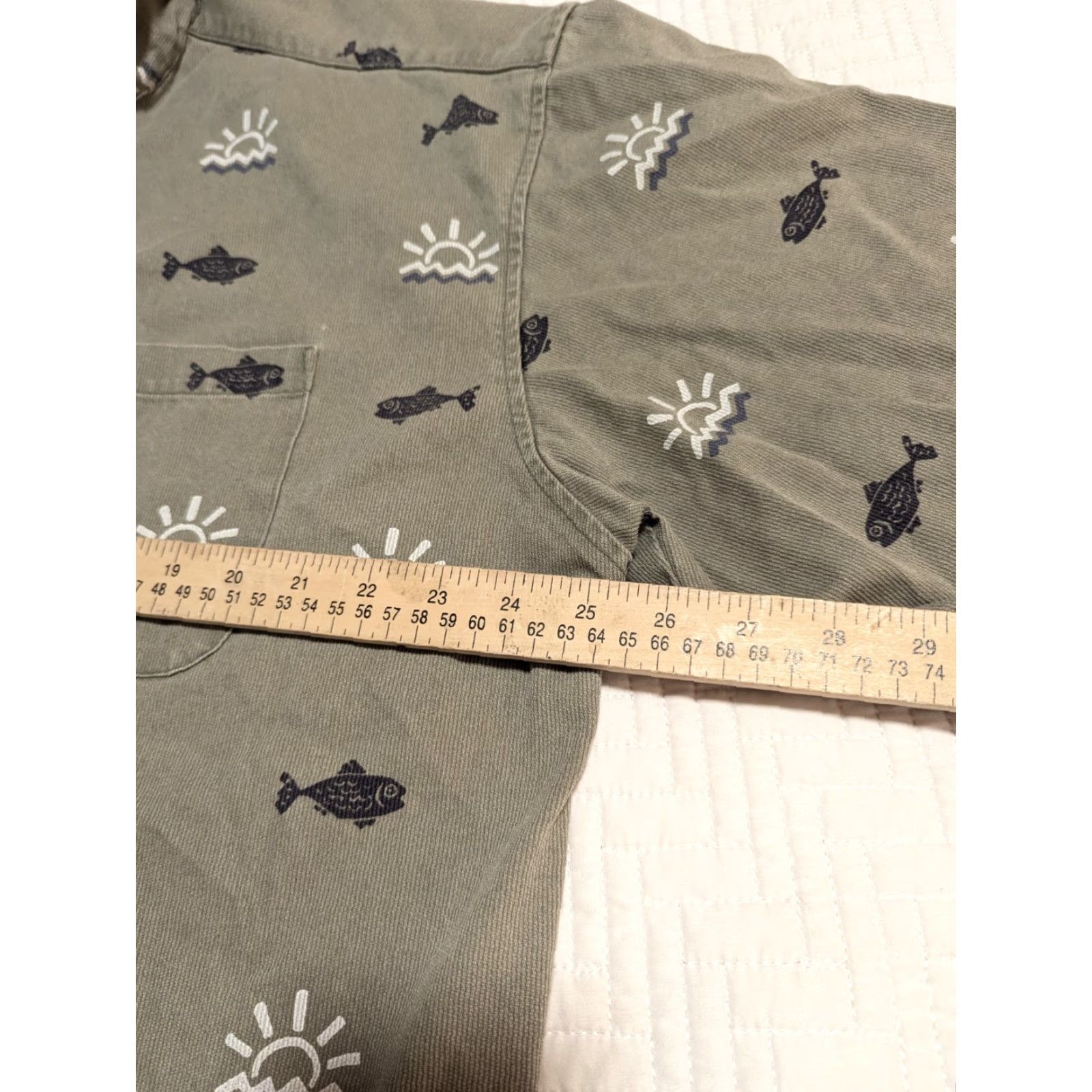 Vintage VINTAGE True Grit Casual Shirt Men XL Beige Fish Short Sleeve Size US XL / EU 56 / 4 - 3 Thumbnail