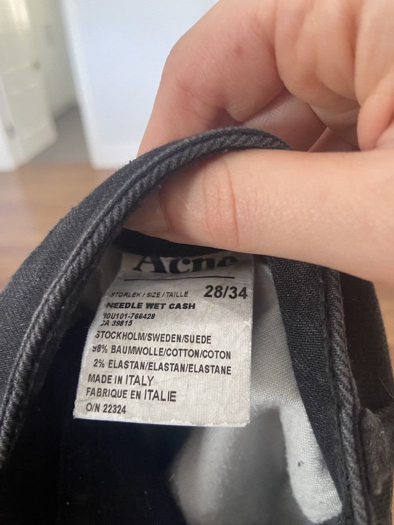 Acne Studios High Waisted Jeans Slim Size 28" / US 6 / IT 42 - 19 Thumbnail