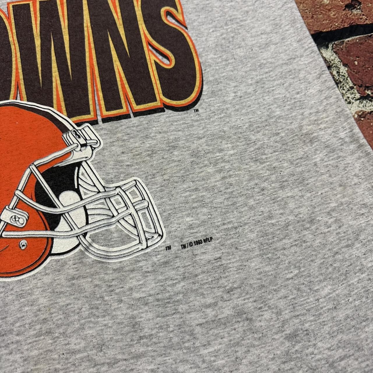 NFL Vintage Cleveland Browns T Shirt 90s NFL Single Stitch 1993 Size US XL / EU 56 / 4 - 5 Thumbnail