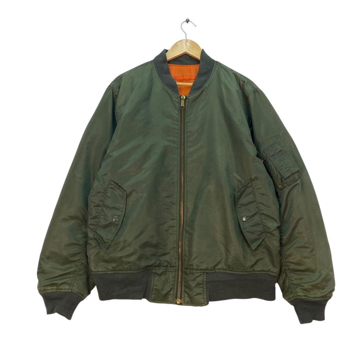 Japanese Brand 💥Vintage Bomber Ma 1 Jacket Size US M / EU 48-50 / 2 - 1 Thumbnail
