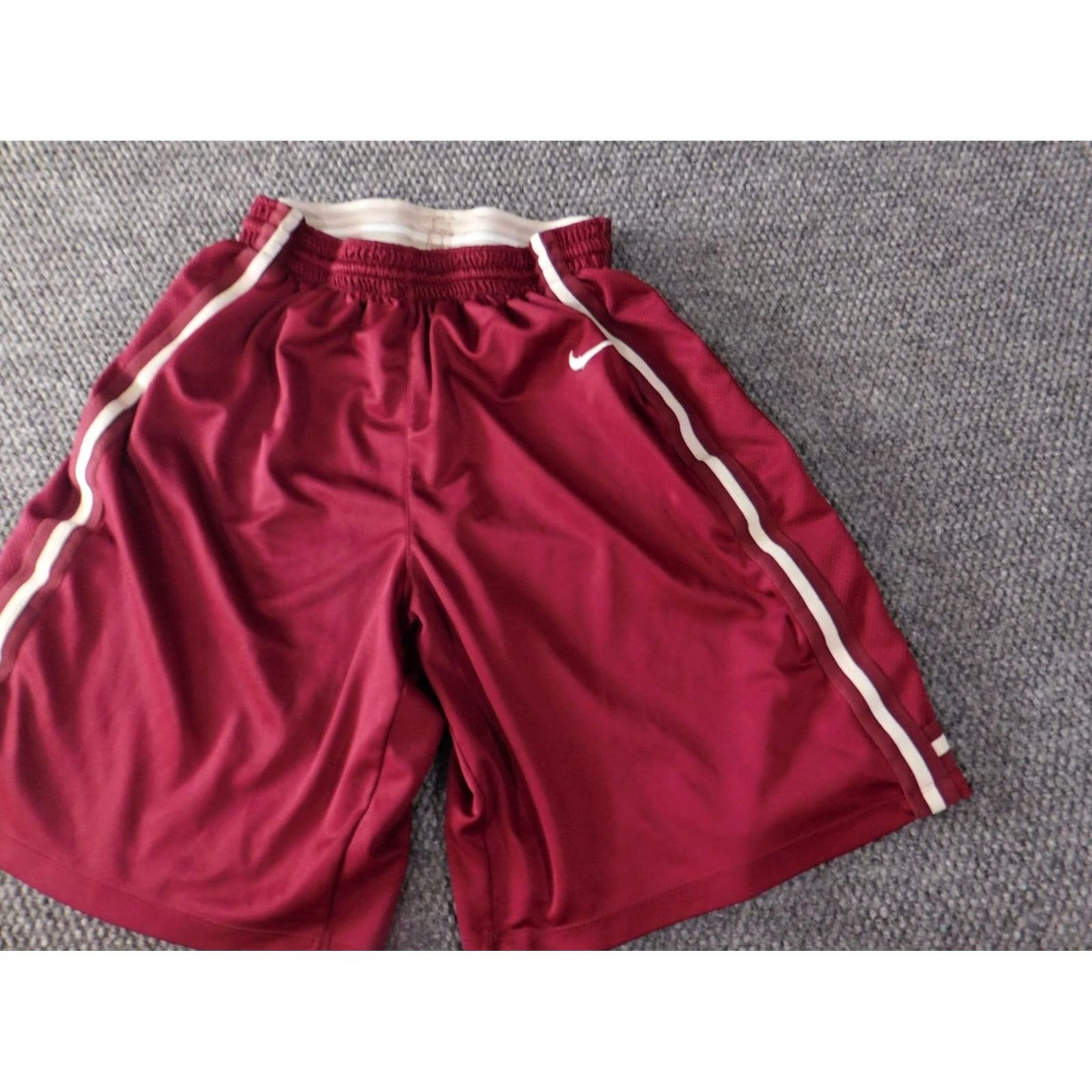 Nike Nike Womens Shorts XL Red Logo Athletic Stretch Waist Activewear Size 40" / US 18 - 2 Thumbnail
