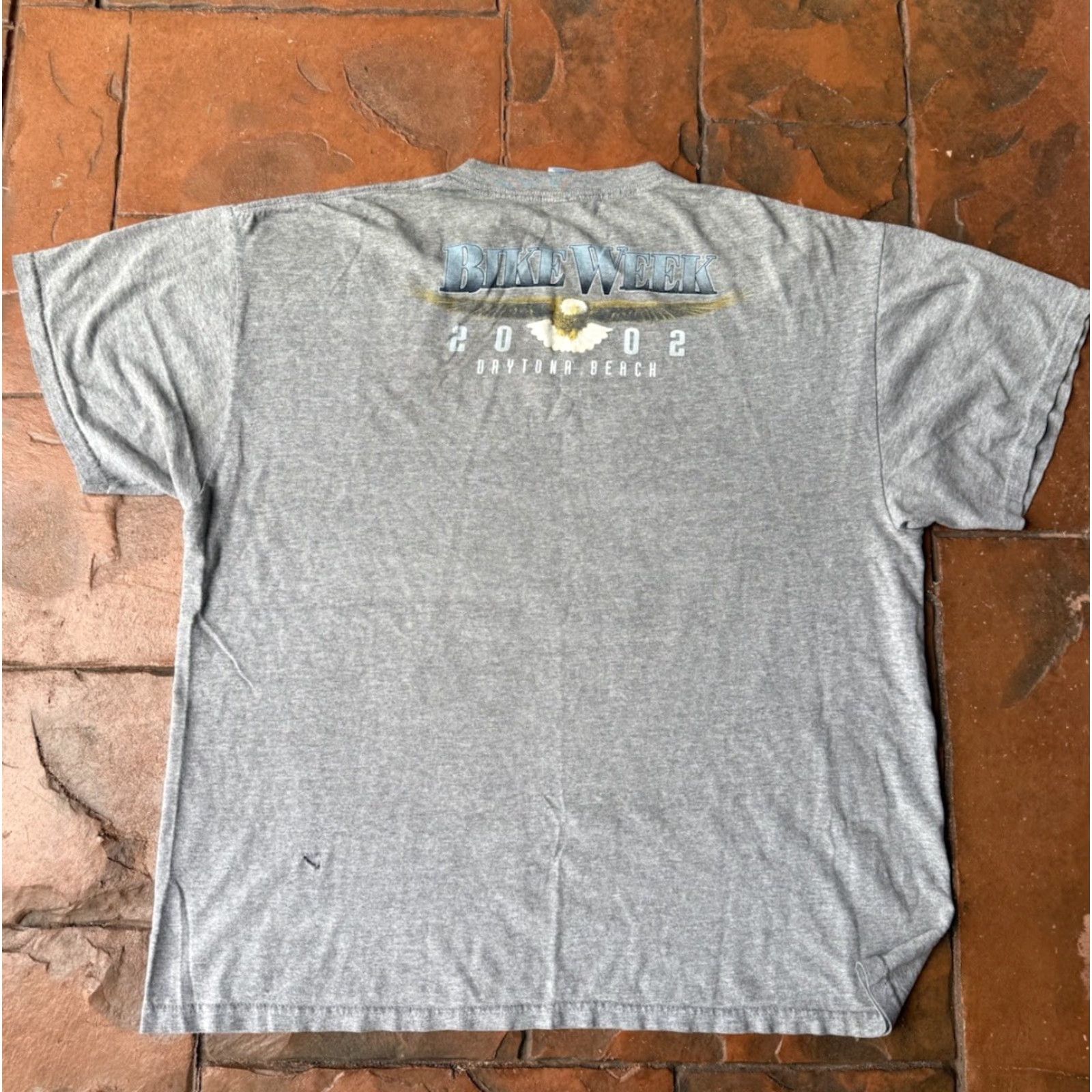 Delta VINTAGE Bike Week Daytona Beach 2002 Biker T-Shirt XL Gray Delta 90s Tee Men's Shirt Graphic Print USA Rock Reunion 1990s Compatible Size US XL / EU 56 / 4 - 3 Thumbnail