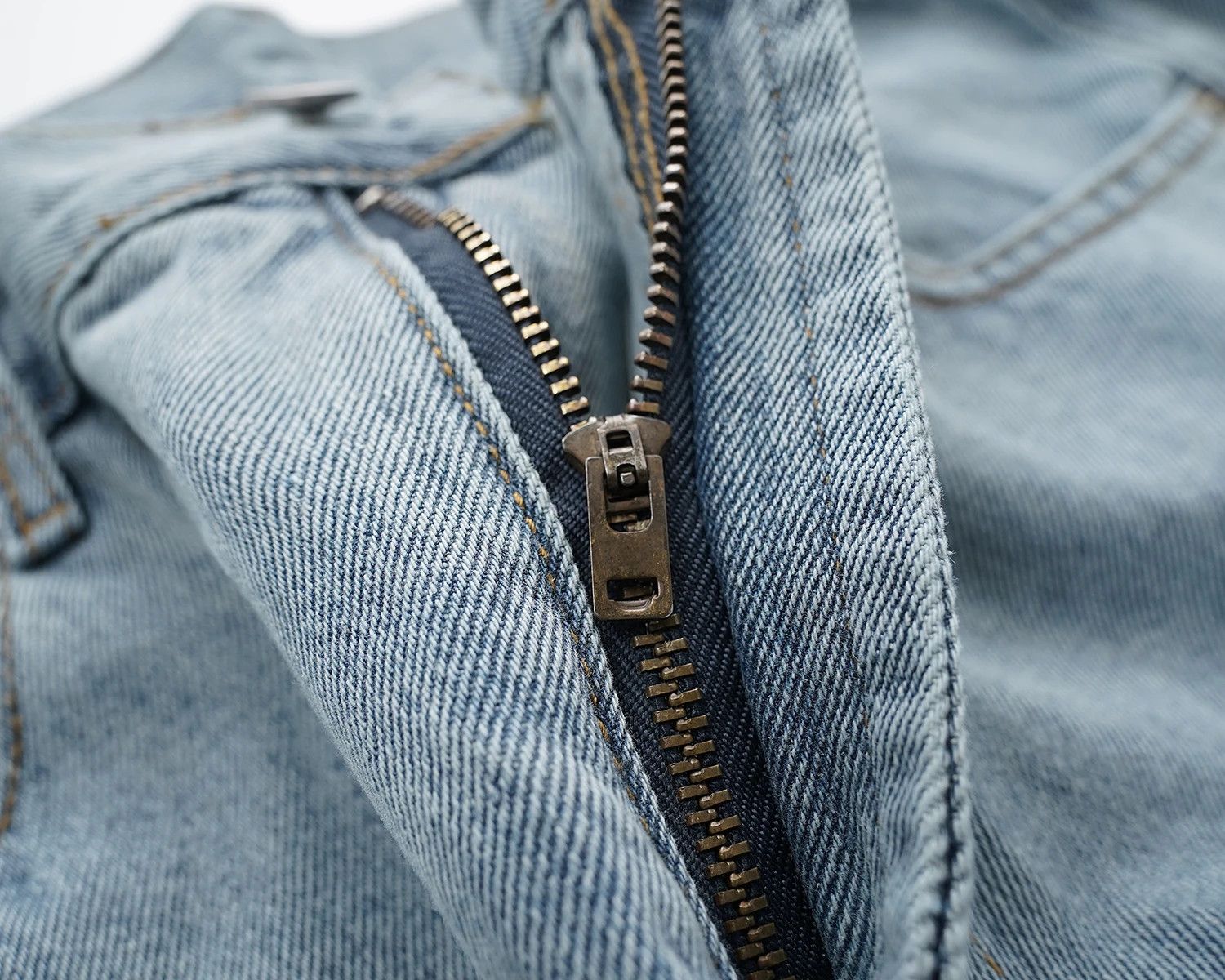 Japanese Brand × Jean × Vintage Blue Flame Embroidery Patchwork Baggy Size US 31 - 7 Thumbnail
