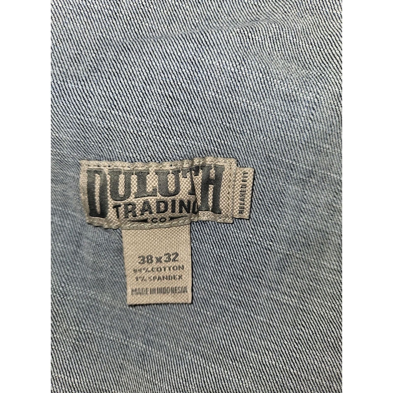 Duluth Trading Company Duluth Trading Co Jeans Mens 38x30 Flex Ballroom Denim Blue Cargo Straight Regular Activity Workwear Comfort Pockets Mens Size US 38 / EU 54 - 2 Thumbnail