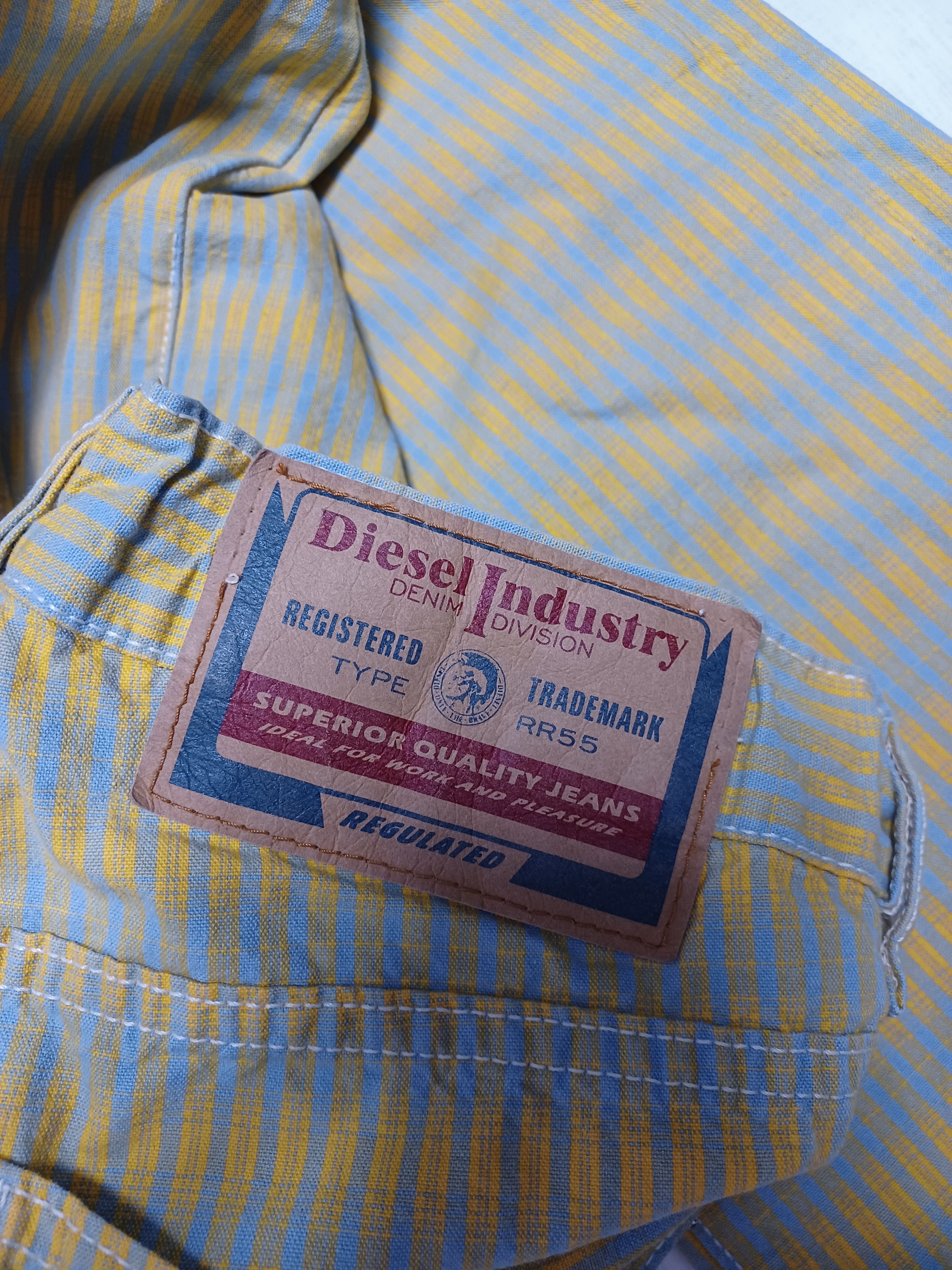 Diesel Diesel vintage 2002 y2k blue-yellow pants denim Size US 33 - 6 Thumbnail