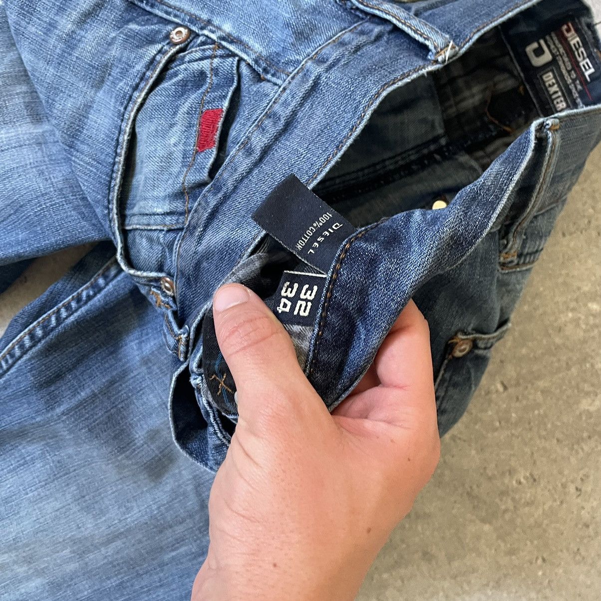 Diesel × Diesel Black Gold × Vintage Vintage Diesel Dexter Flared Fit Pocket Logo Pants Size US 32 / EU 48 - 7 Thumbnail