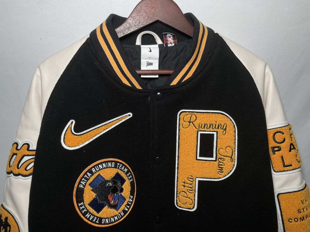 Nike × Patta Nike x Patta Running Team Varsity Jacket (FJ3106-010) Size US L / EU 52-54 / 3 - 2 Thumbnail