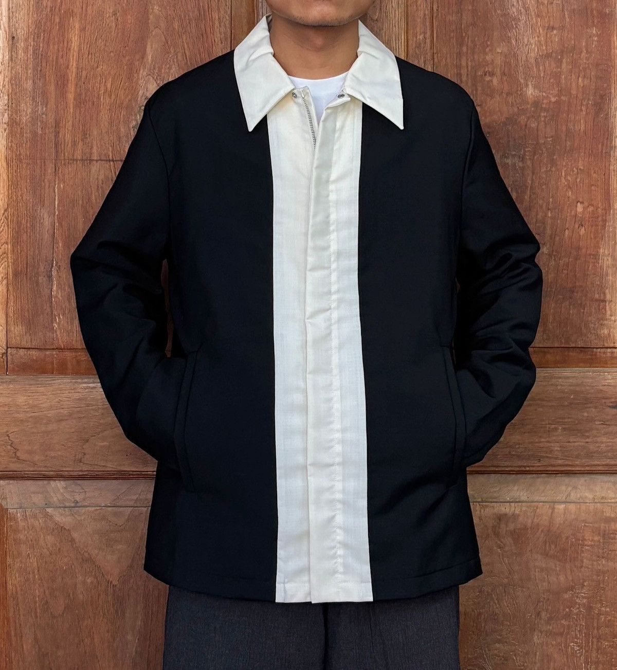 Prada FREE TAX! Two Tone Wool Work Jacket - Medium Size US M / EU 48-50 / 2 - 15 Thumbnail