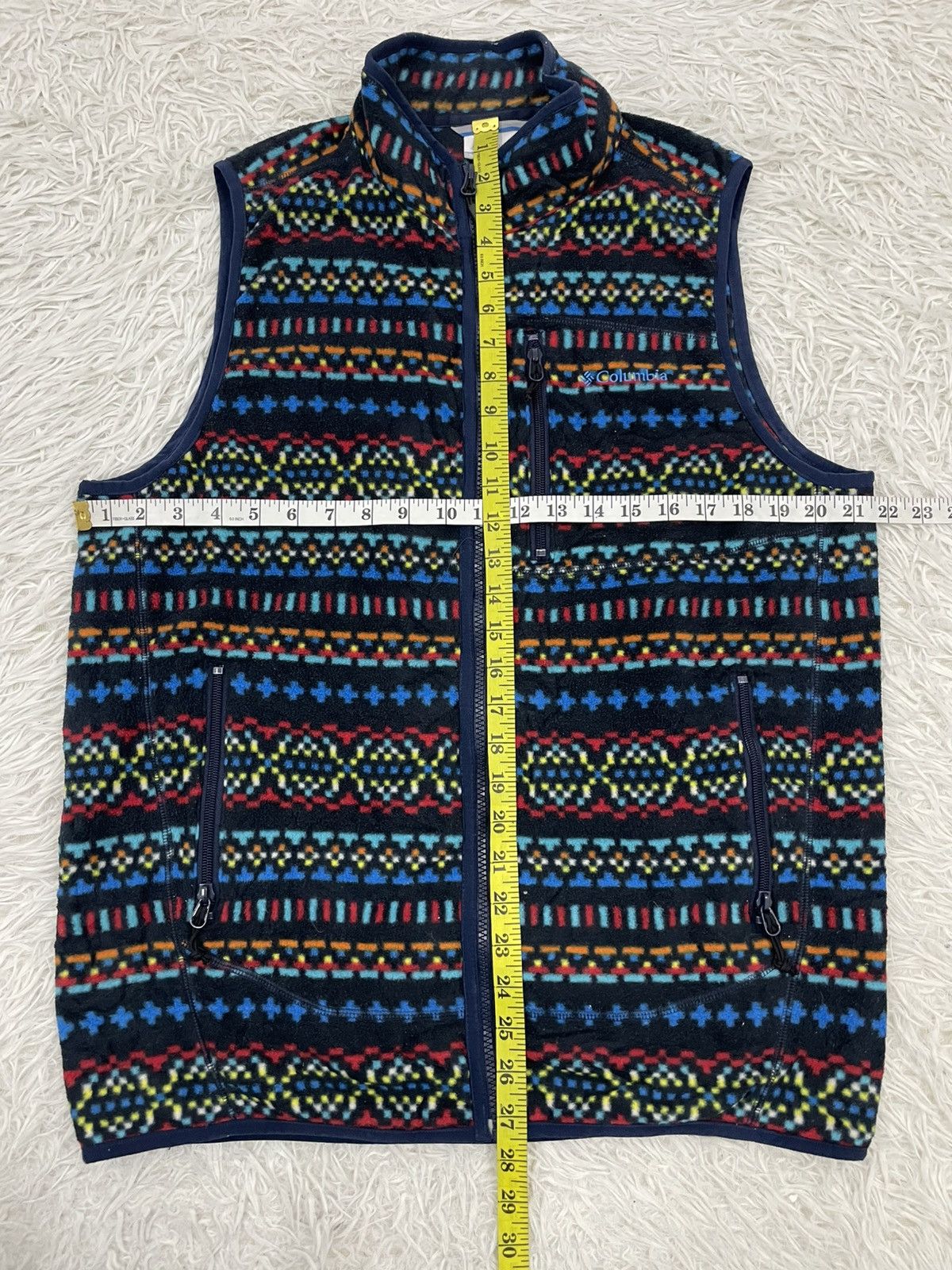 Columbia Cozy Native Art Columbia Fleece Vest Size US XL / EU 56 / 4 - 5 Thumbnail