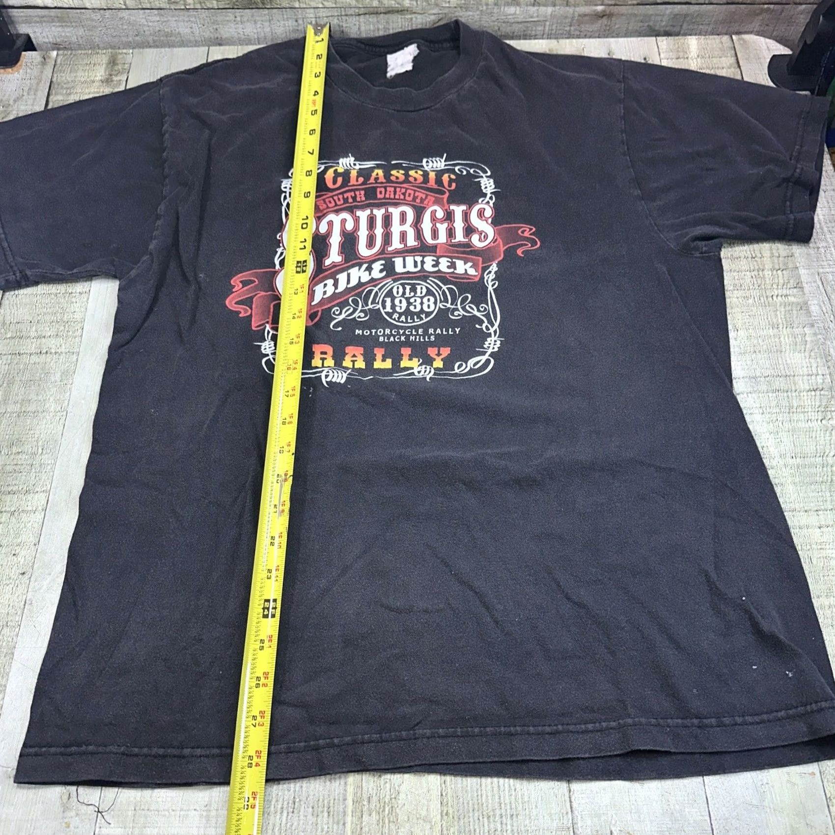 Vintage VINTAGE Sturgis T-Shirt Mens L Black 90s Biker Graphic Print South Dakota USA City Patriotic College Grunge Retro Limited Edition Vikings? Size US L / EU 52-54 / 3 - 4 Thumbnail