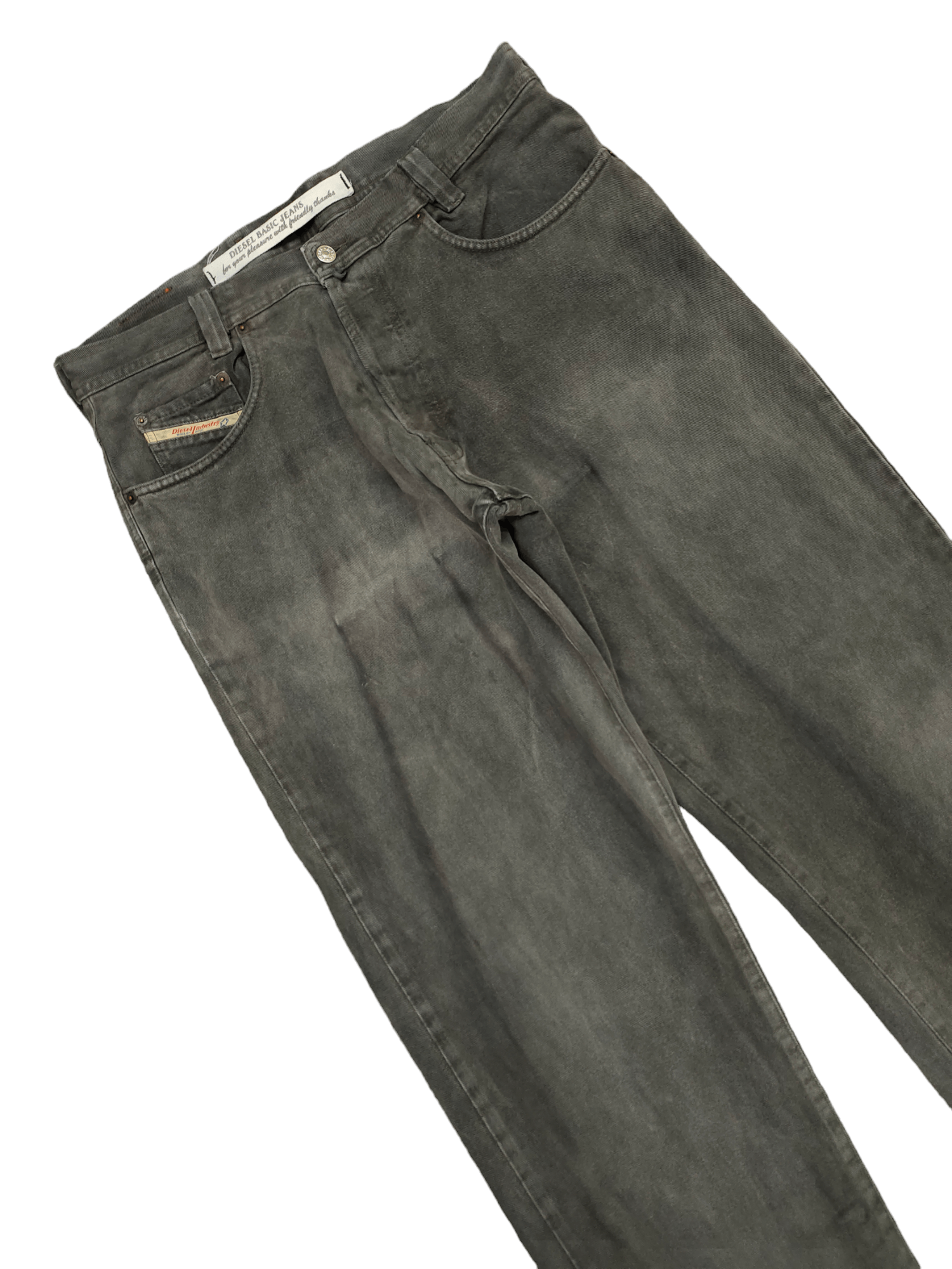 Diesel Rare Baggy Jean Diesel Saddle Black Faded Wide Leg Denim Y2k Size US 36 / EU 52 - 6 Thumbnail