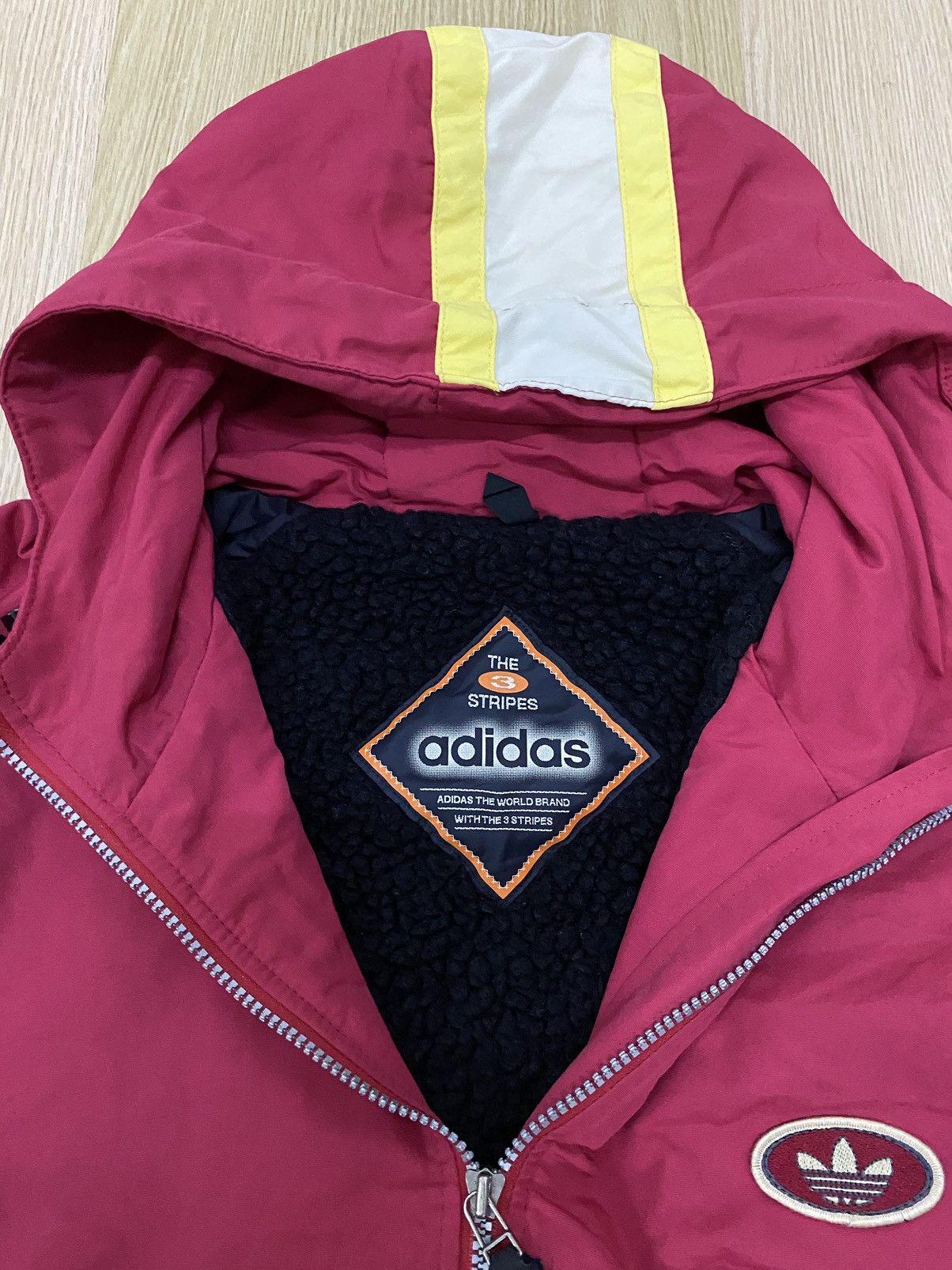 Adidas × Vintage Vintage 90’s Adidas Three Stripes Jacket Size US L / EU 52-54 / 3 - 5 Thumbnail