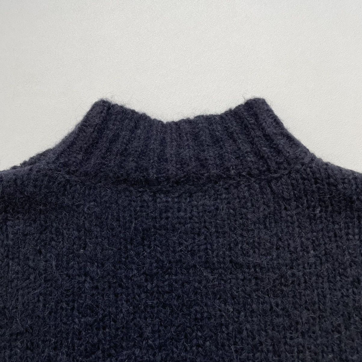 Dries Van Noten Cropped ‘Modular Panel’ Alpaca Sweater Size US M / EU 48-50 / 2 - 12 Thumbnail