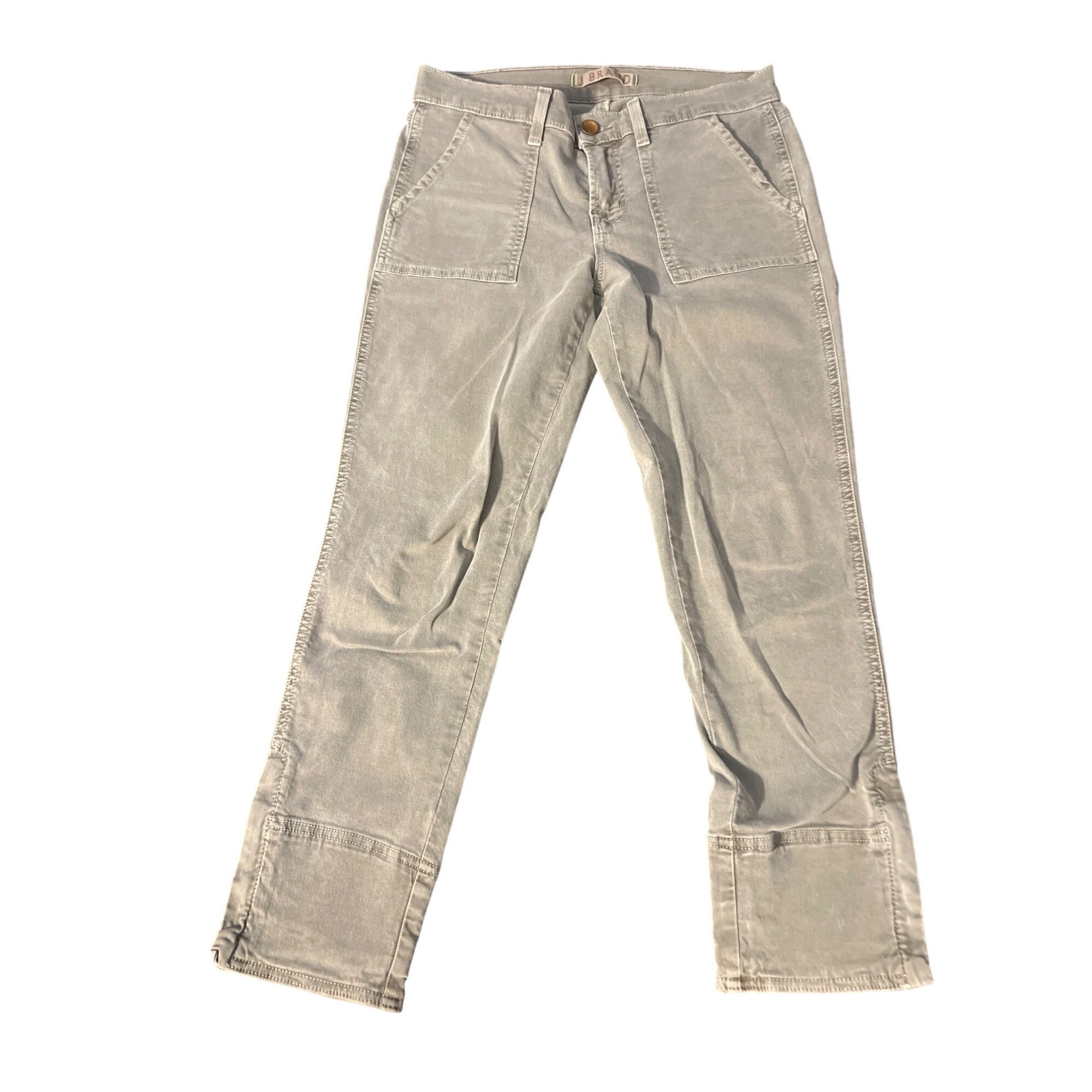 J Brand J Brand Vin Fawn Zip Ankle Jeans Army Green Zippers Size 26 Size 26" / US 2 / IT 38 - 1 Thumbnail