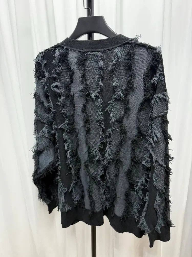 Issey Miyake Issey Miyake Vintage 80s Issey Miyake Distressed Cardigan- Size US S / EU 44-46 / 1 - 3 Thumbnail
