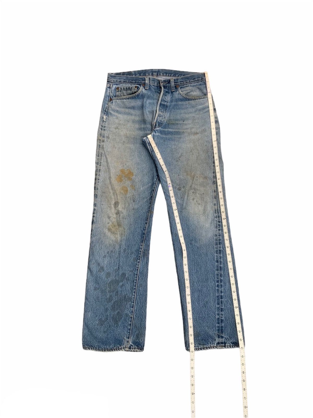 Levi's Vintage 80s Levi's 501 Selvedge Made in USA Distressed Denim Size US 33 - 22 Thumbnail