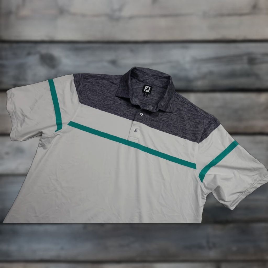 Footjoy FootJoy Polo Shirt Mens XL White Athletic Stretch Golf TPC Scottsdale Modern Preppy Sports Size US XL / EU 56 / 4 - 1 Thumbnail