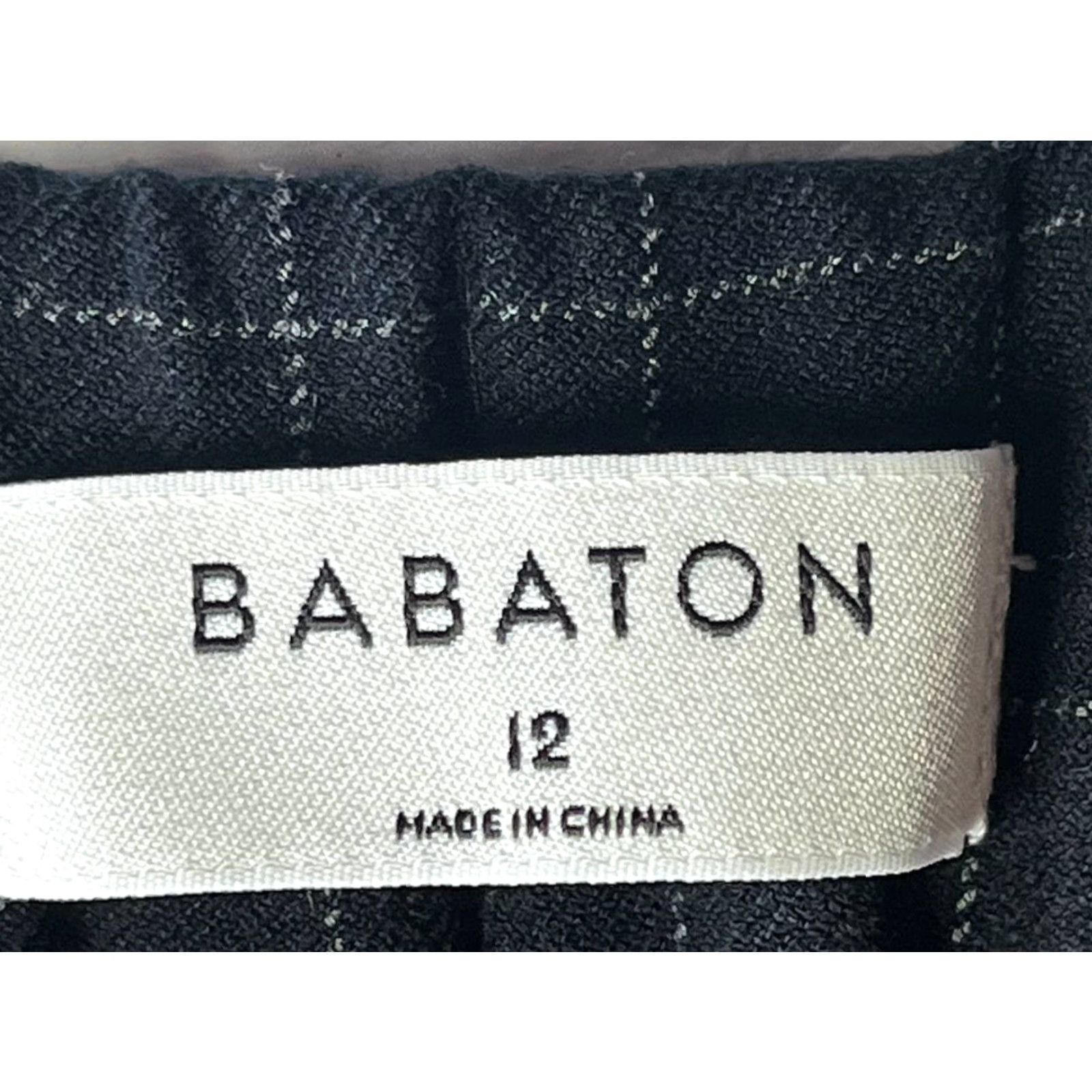 Vintage Babaton Womens Black Plaid Pull On Stretch Pants Size 12 Size 34" / US 12 / IT 48 - 6 Thumbnail