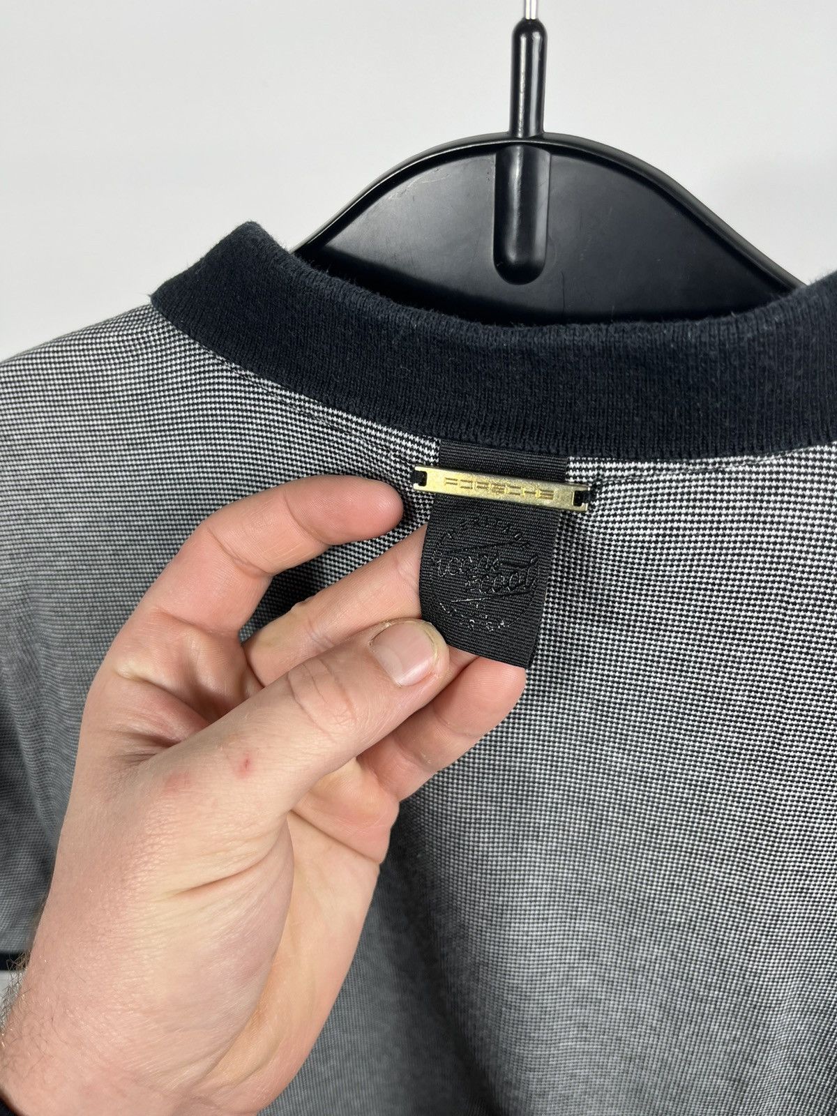 Porsche Design Porsche Grey Polo Shirt Contrast Collar Logo EU M US S Size US M / EU 48-50 / 2 - 13 Thumbnail