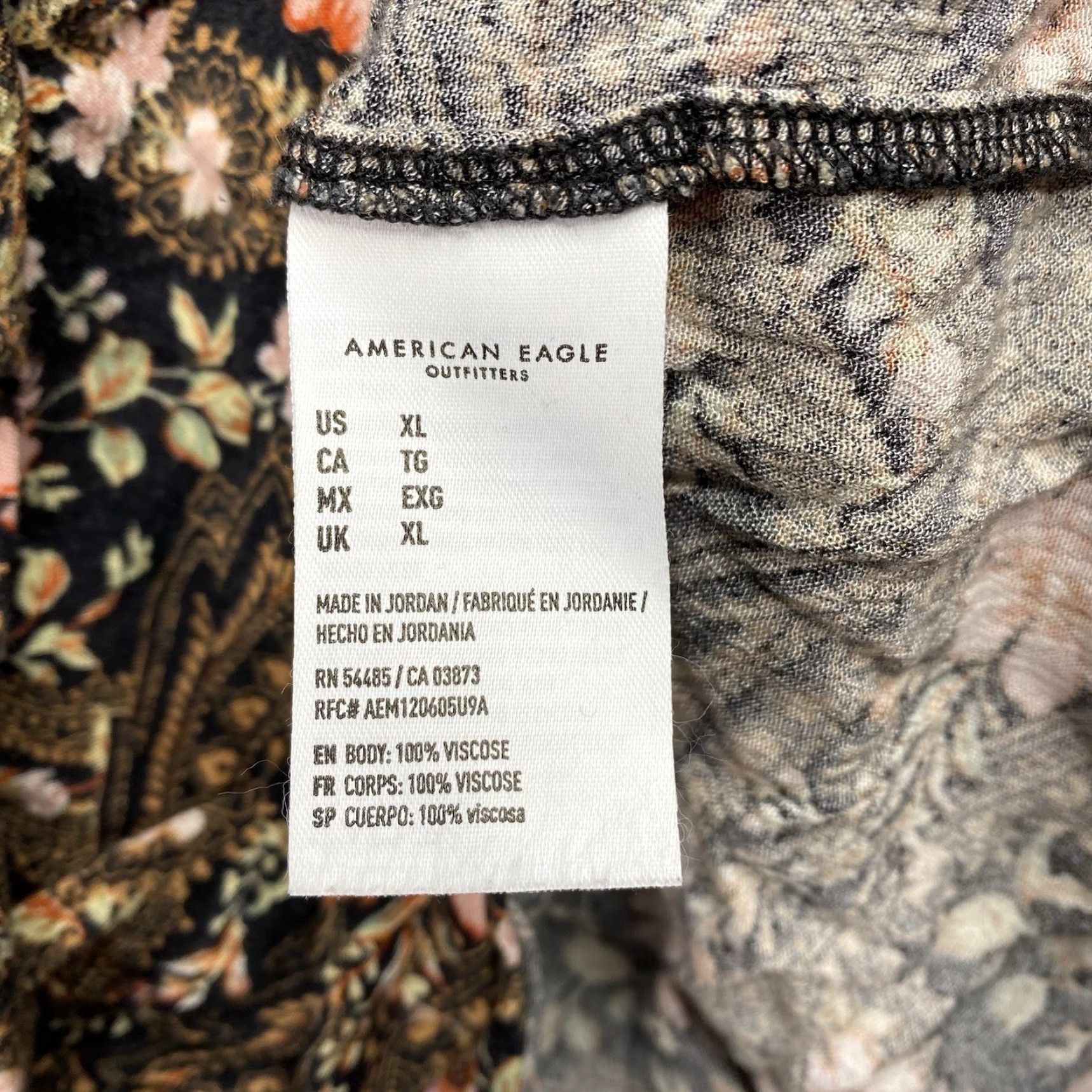 Vintage VINTAGE American Eagle Blouse XL Tassels Floral Lace Up Boho Bohemian Shirt Womens Size XL / US 12-14 / IT 48-50 - 6 Thumbnail