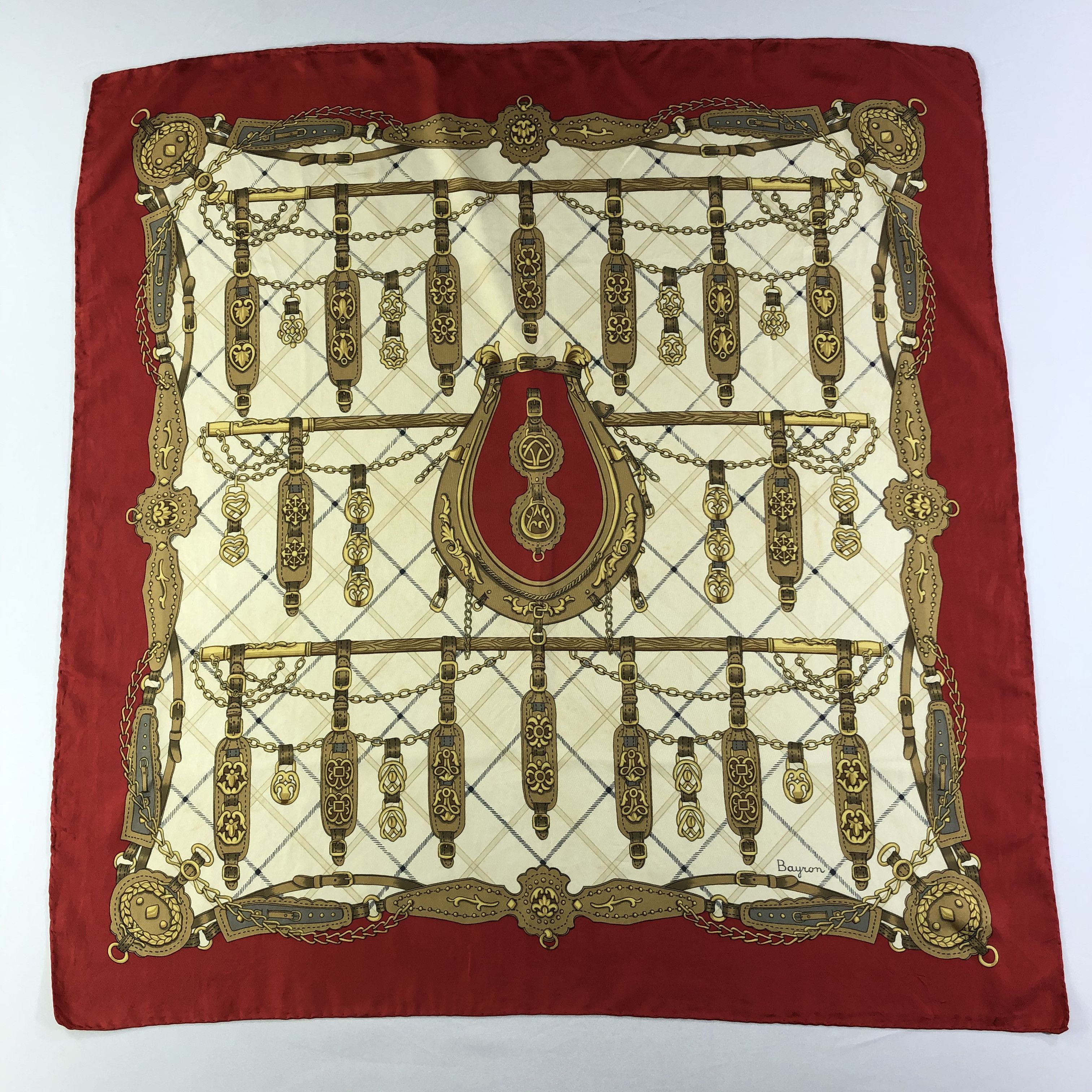 Vintage Vintage Bayron Silk Scarf Size ONE SIZE - 2 Thumbnail