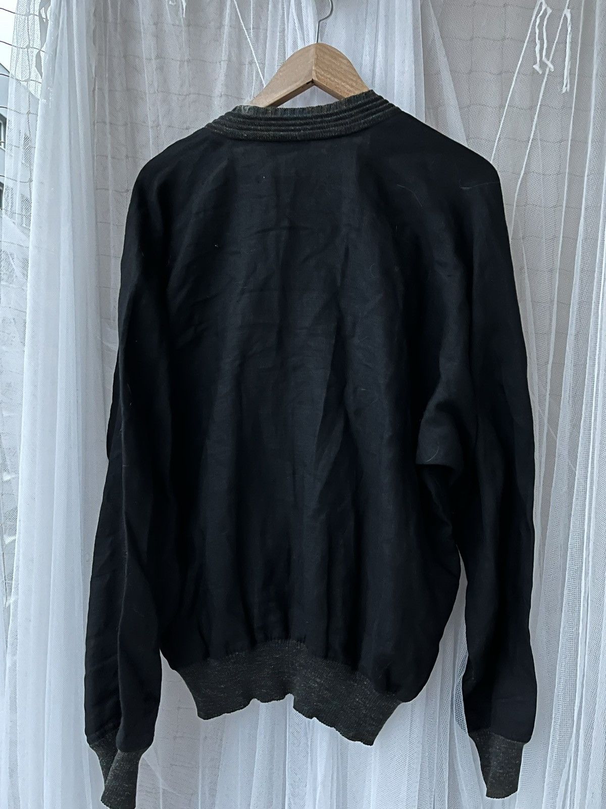 Carlo Colucci A black men's bomber jacket, vintage! Carlo Colucci Size US L / EU 52-54 / 3 - 9 Thumbnail