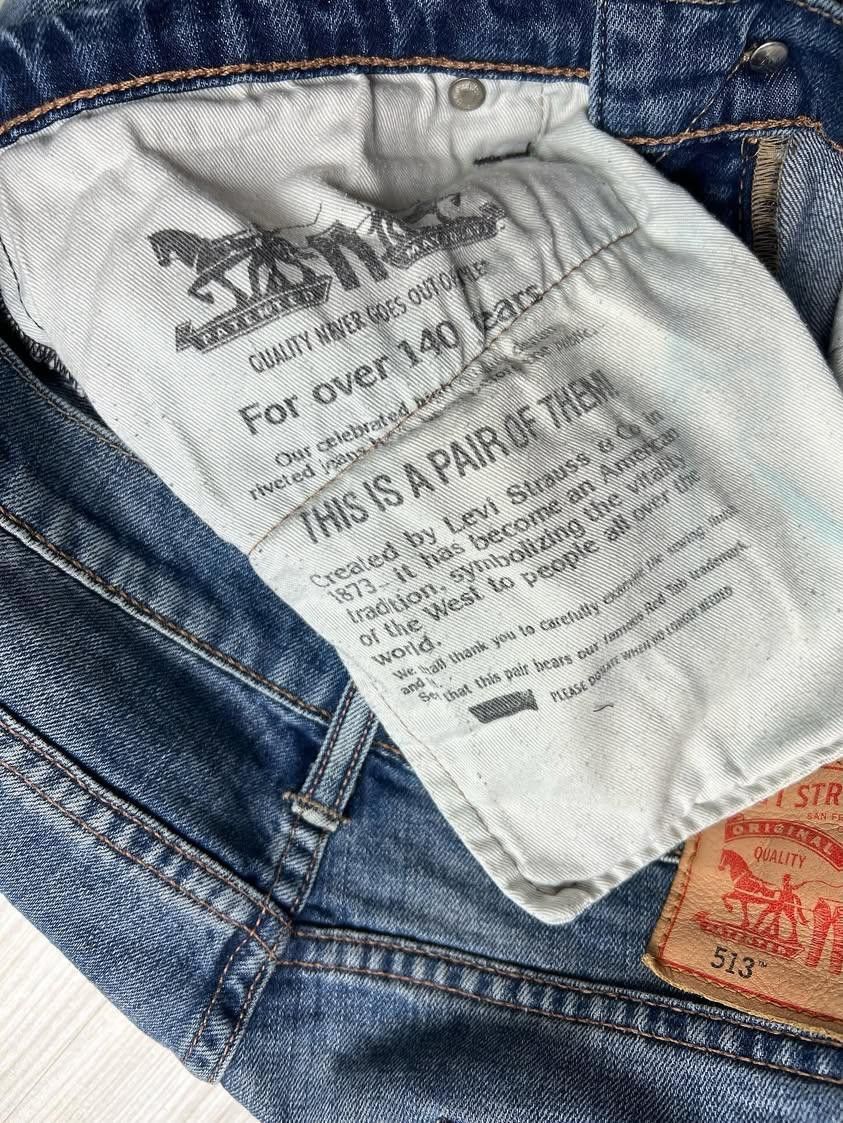 Levi's Levi's distressed denim levis 513 trousers Blue washed jeans Size US 34 / EU 50 - 11 Thumbnail