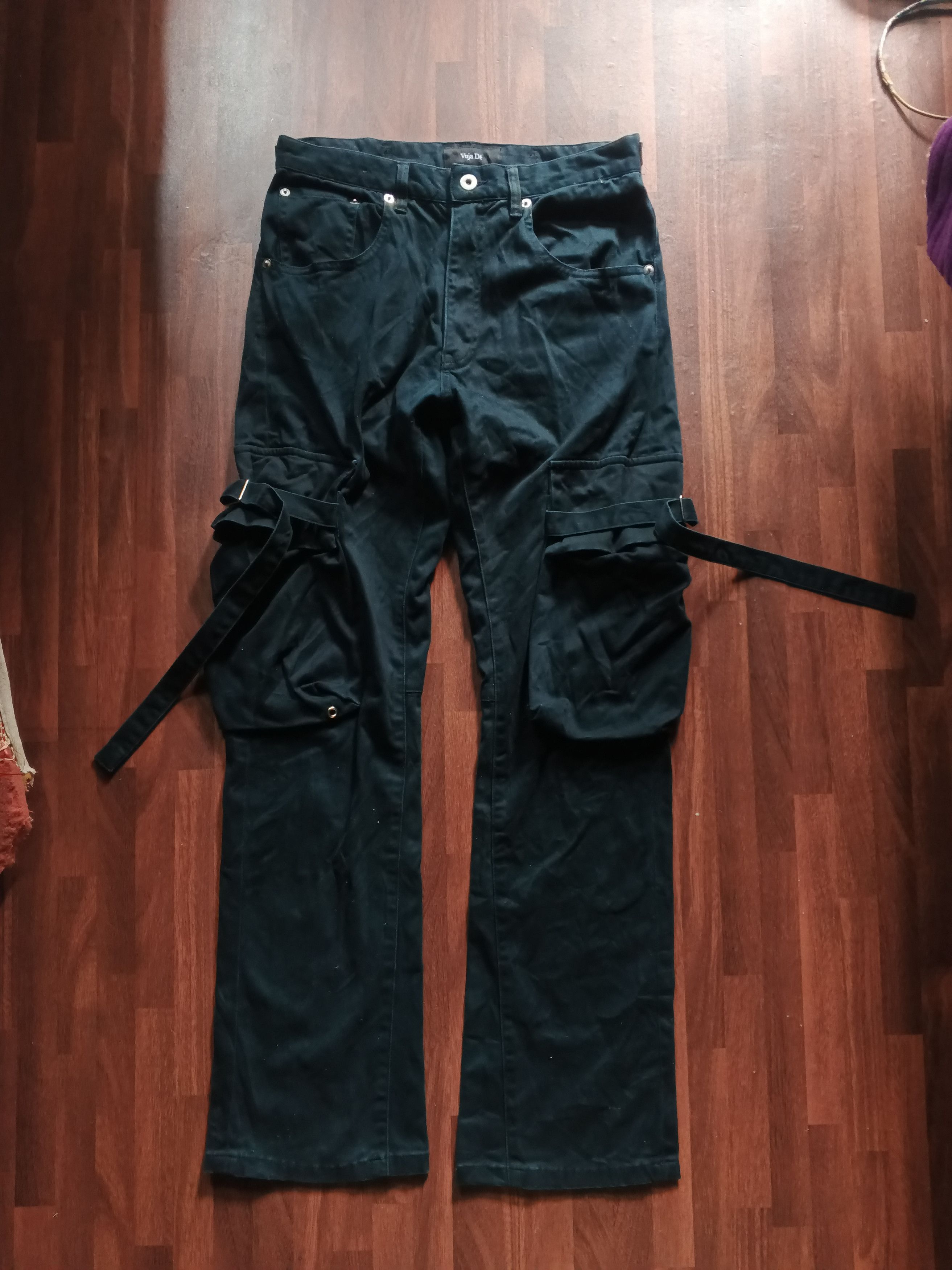 If Six Was Nine Vuja Dé Bondage Flared Pants Size US 30 / EU 46 - 2 Thumbnail