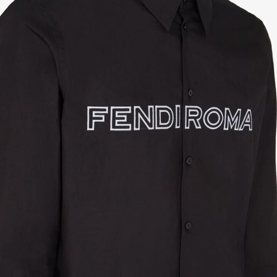 Fendi o1w1db10724 Shirt in Black Size US S / EU 44-46 / 1 - 3 Thumbnail