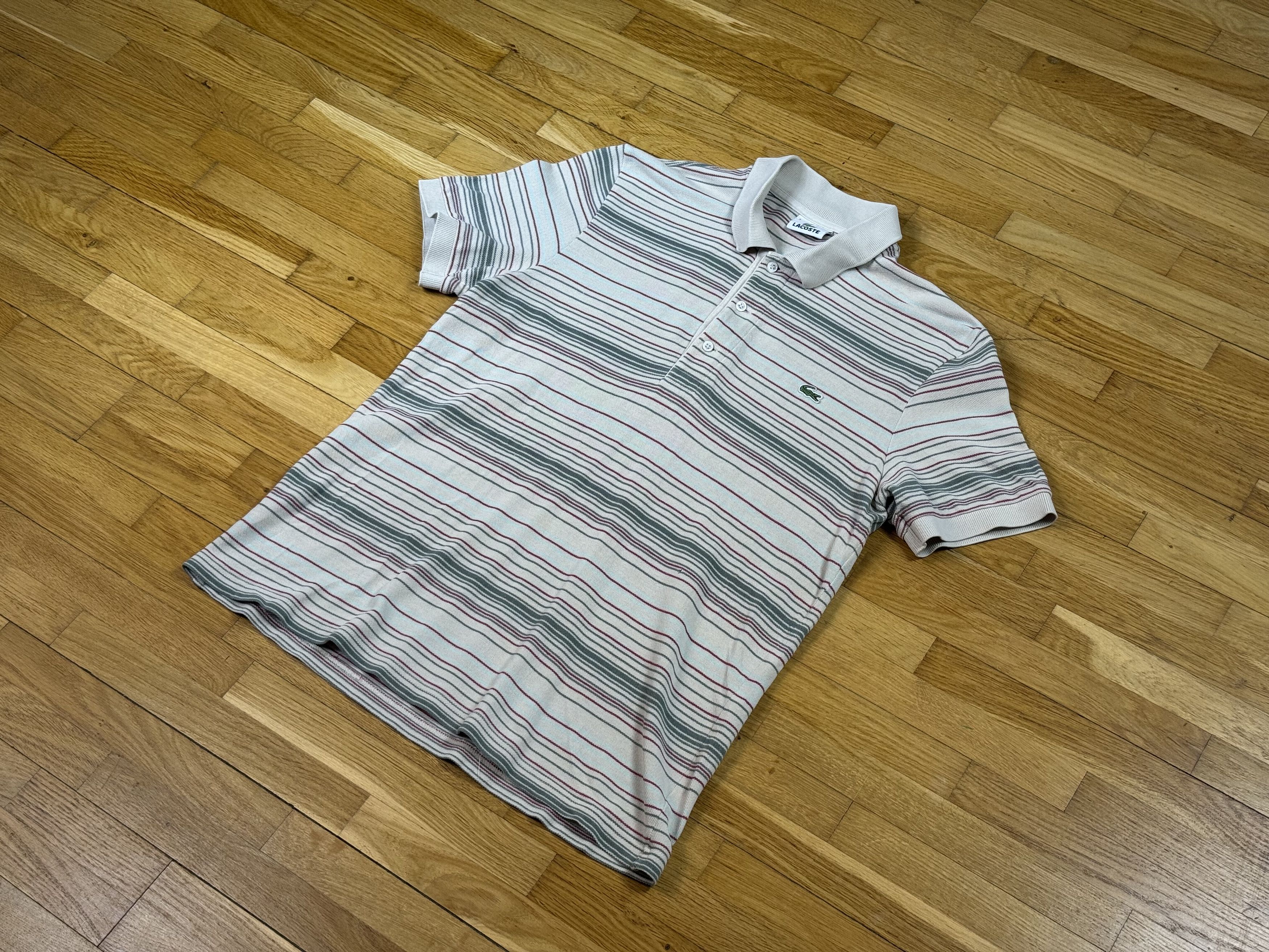 Lacoste Vintage beige polo t-shirt LACOSTE Size US S / EU 44-46 / 1 - 1 Thumbnail