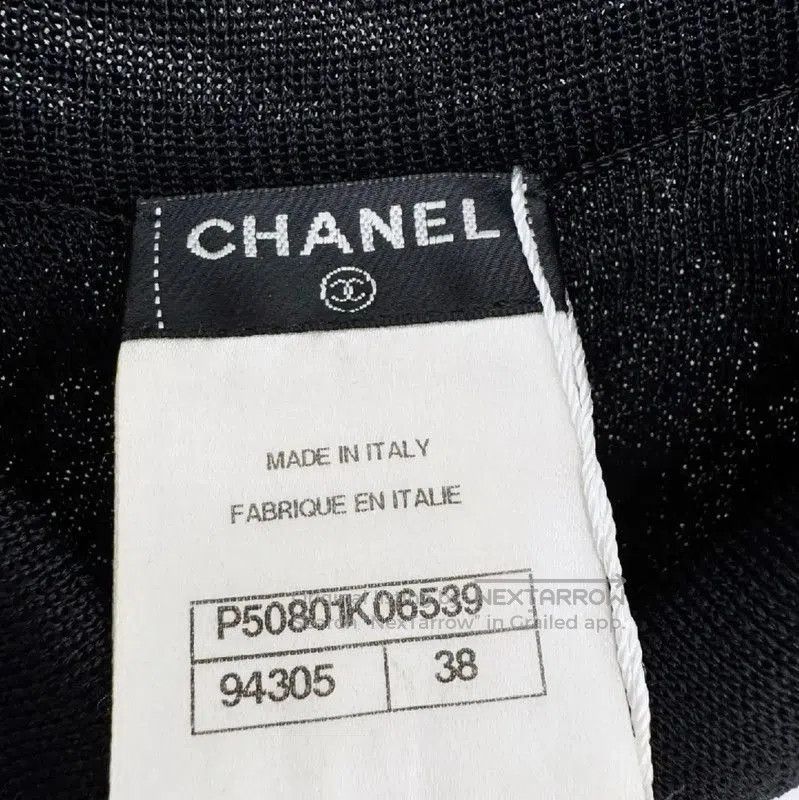 Chanel Chanel Black Sleeveless Sweater with Collar . Size M / US 6-8 / IT 42-44 - 4 Thumbnail