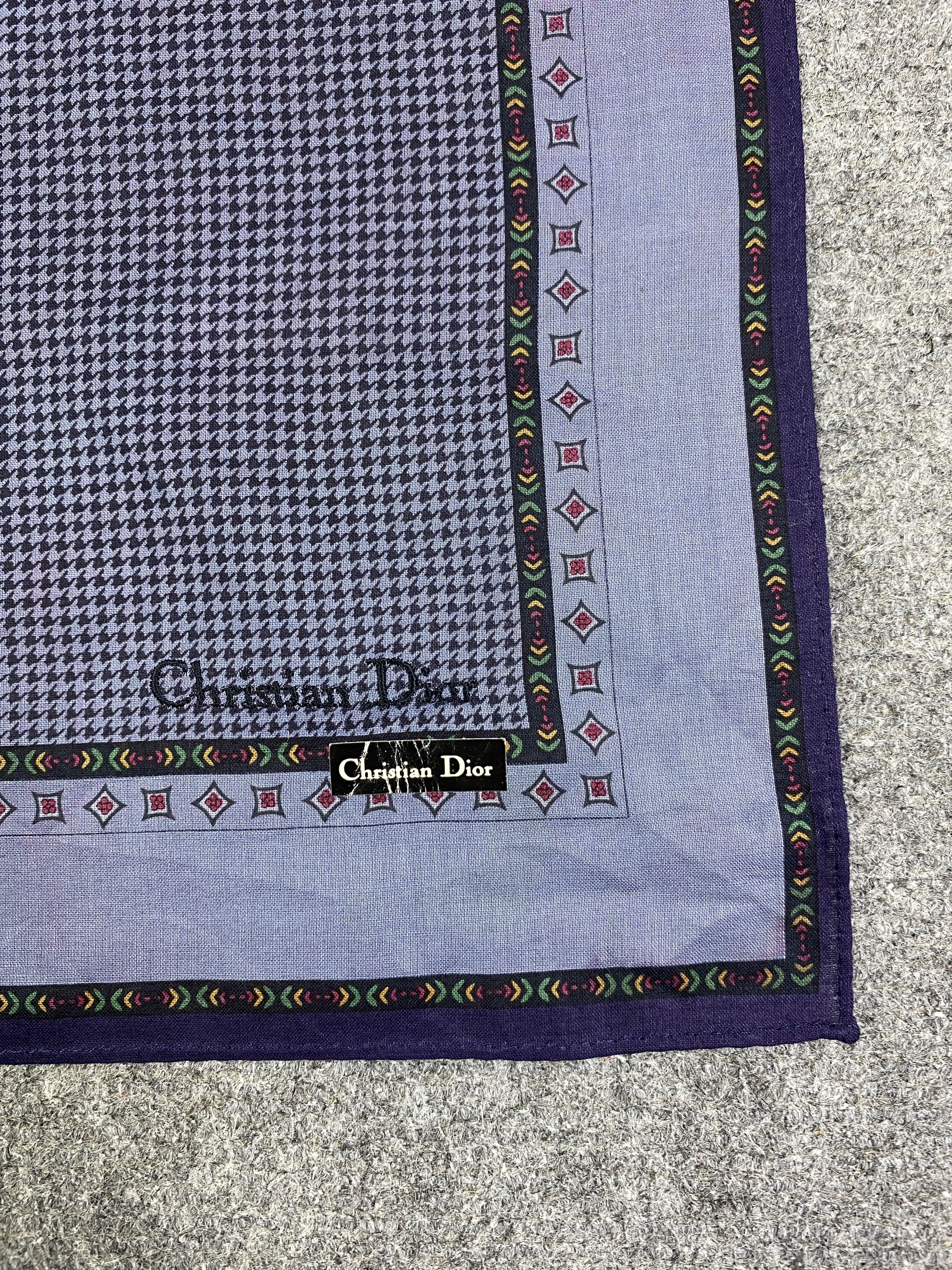 Christian Dior Monsieur Vintage Christian Dior Handkerchief / Neckerchief HKC1028 Size ONE SIZE - 5 Thumbnail