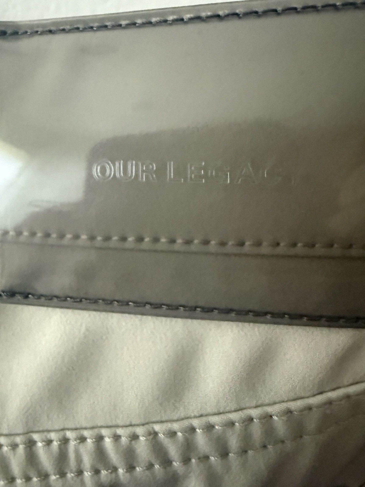 Our Legacy Formal Cut Dusty White Muted Scuba Pants Size US 29 - 4 Thumbnail