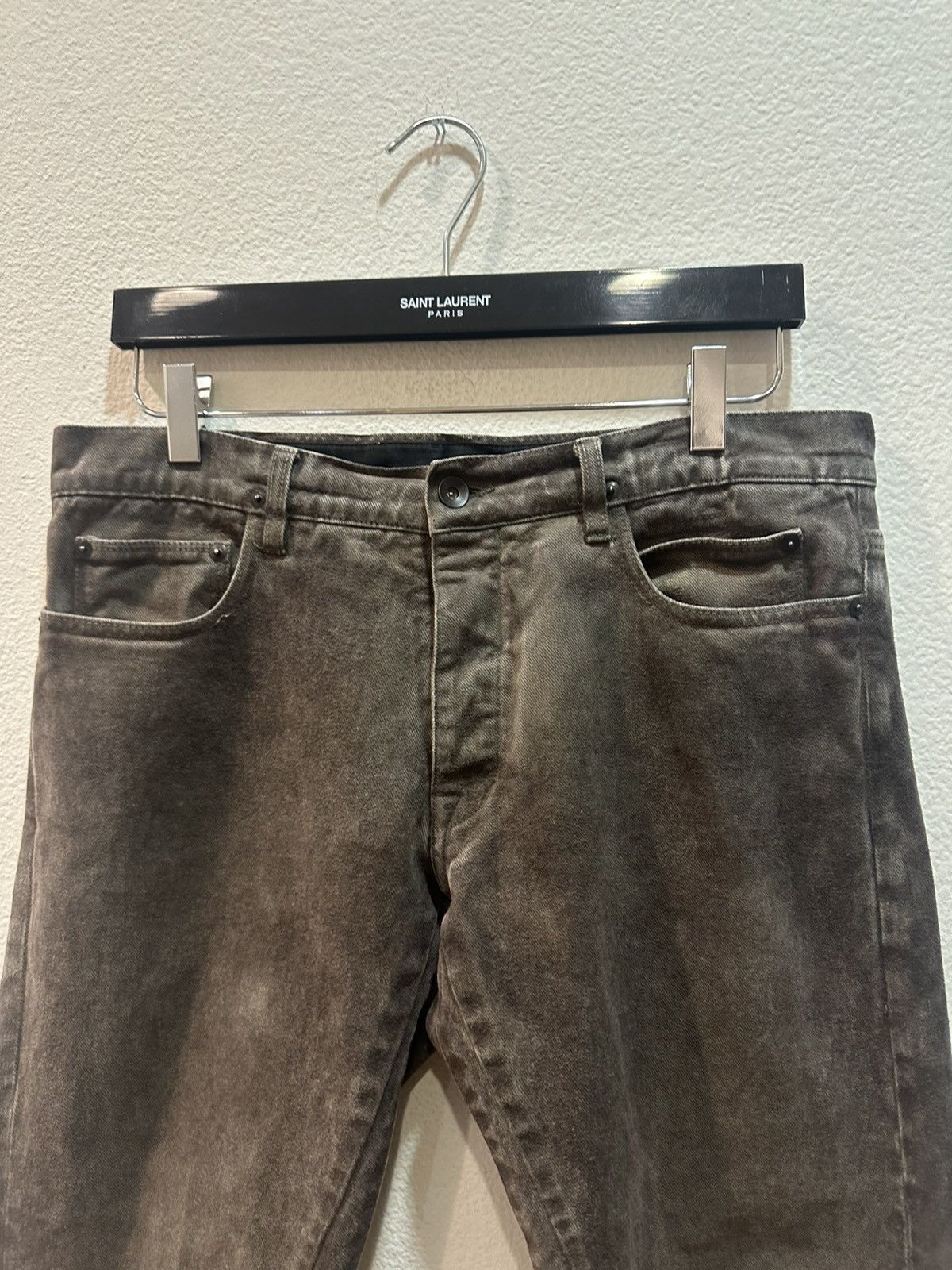 Rick Owens Bitter Washed Detroit Moleskin Jeans 32 Size US 32 / EU 48 - 2 Thumbnail
